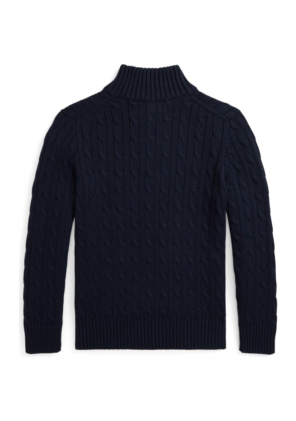 Boys 8-20 Cable Knit Cotton 1/4 Zip Sweater