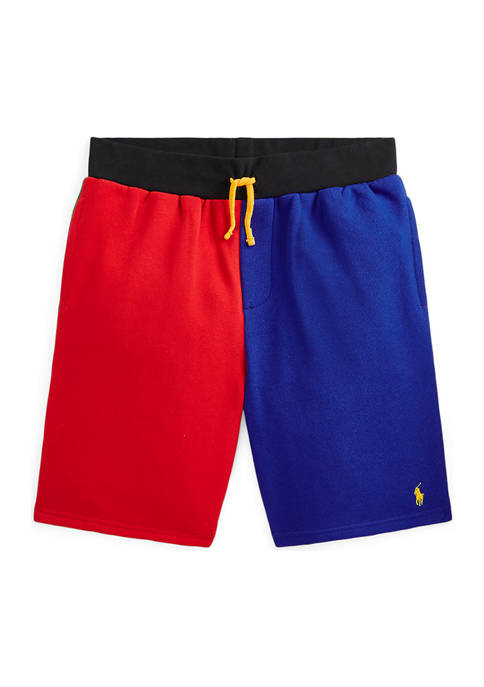 Ralph Lauren Childrenswear Boys 8-20 Color-Blocked Fleece Shorts