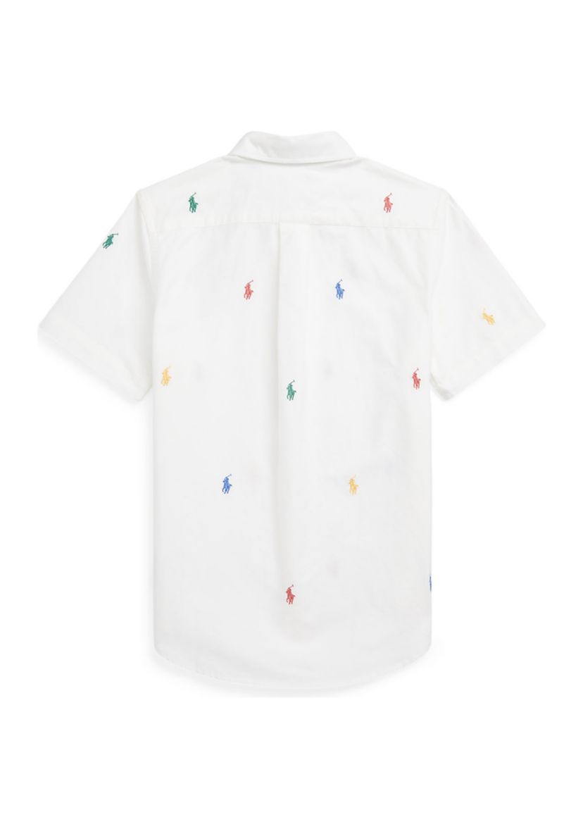 Boys 8-20 Polo Pony Oxford Short Sleeve Shirt