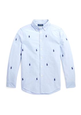 Ralph Lauren Childrenswear Boys 8-20 Polo Pony Cotton Oxford Shirt