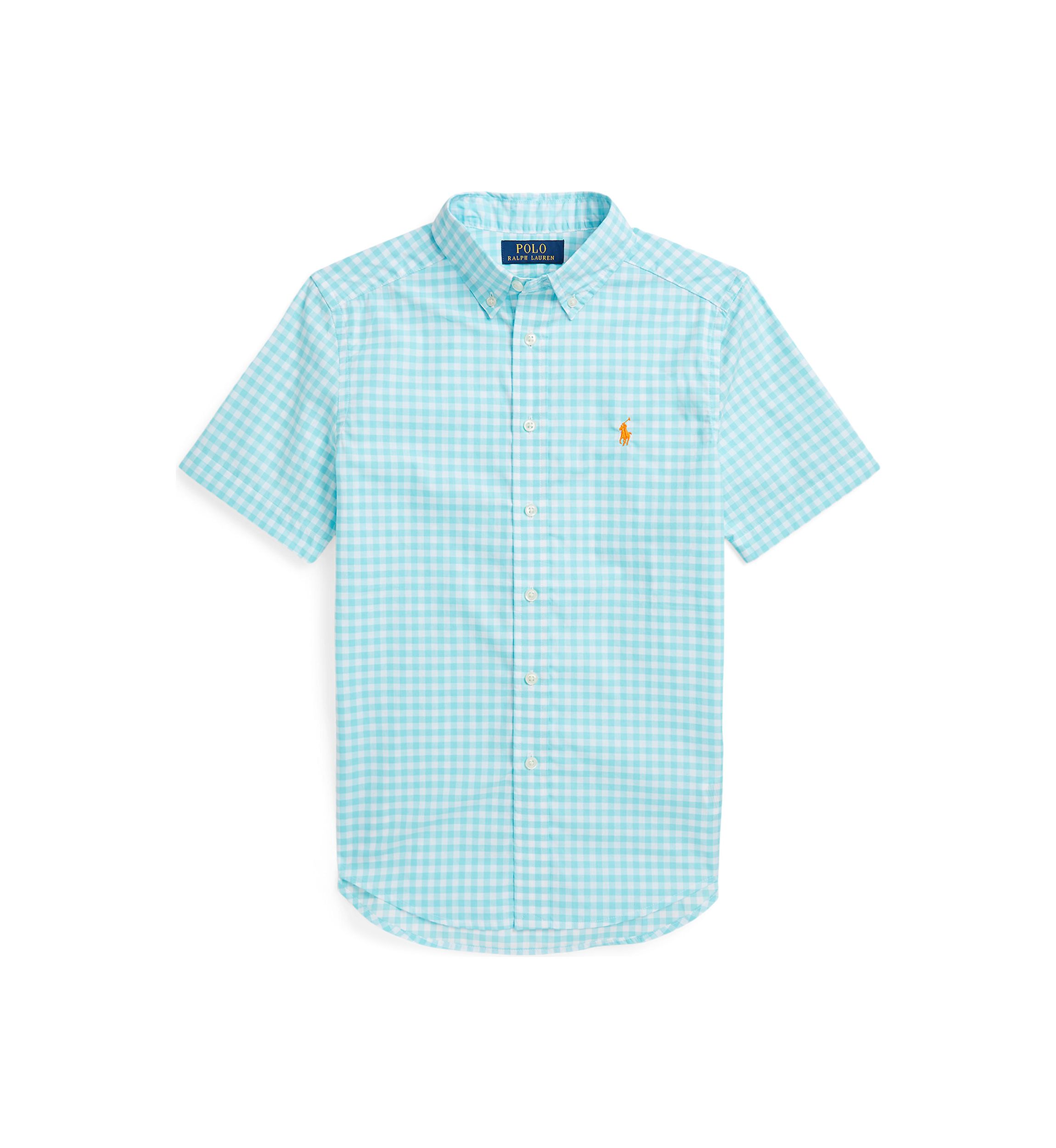 Boys 8-20 Cotton Poplin Short Sleeve Shirt