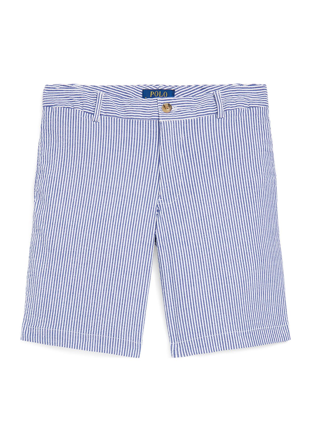 Boys 8-20 Stretch Cotton Seersucker Shorts 