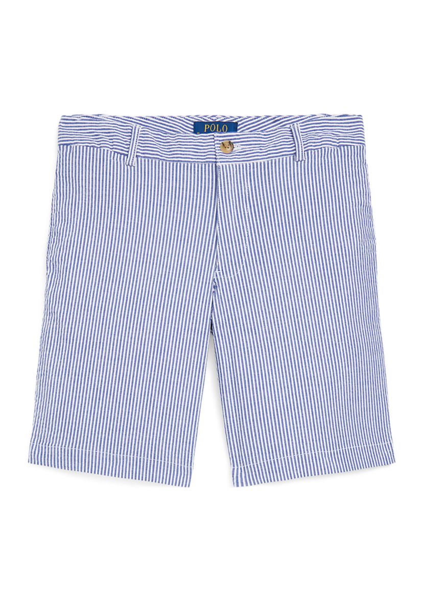 Boys 8-20 Stretch Cotton Seersucker Shorts 