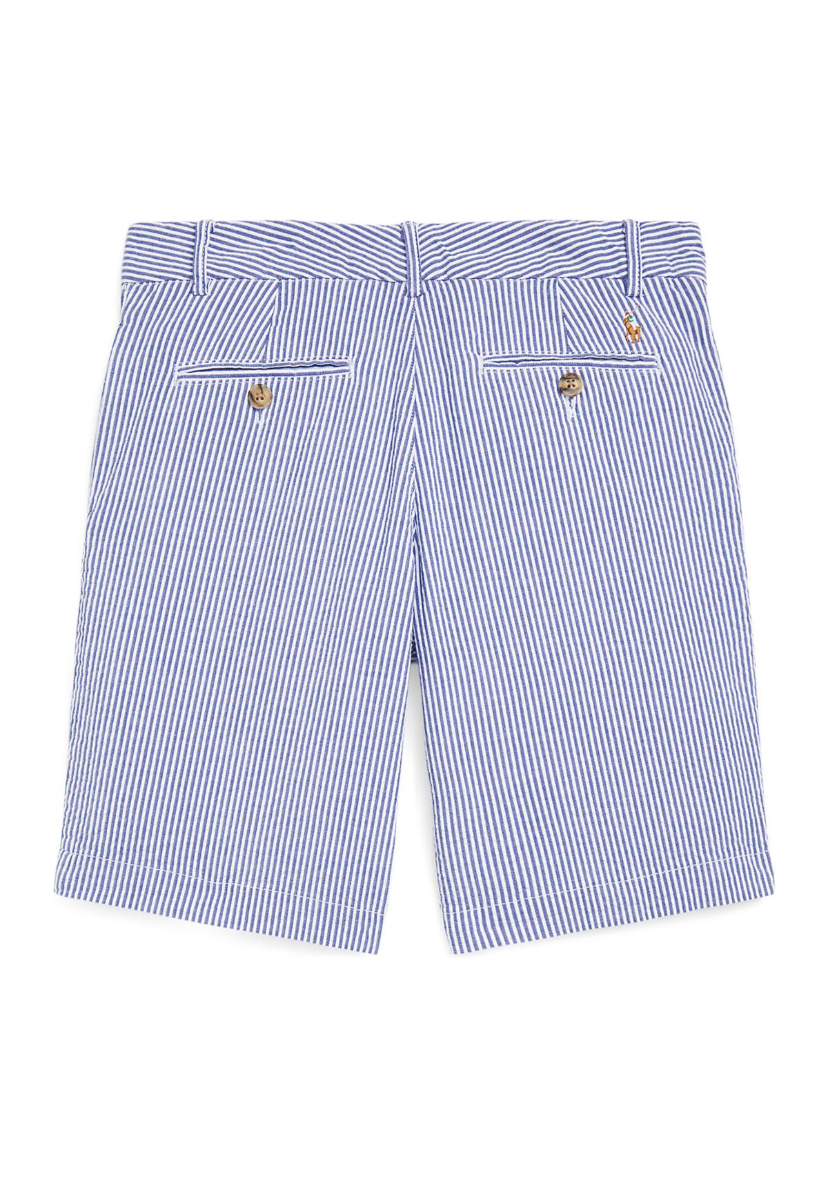 Boys 8-20 Stretch Cotton Seersucker Shorts 