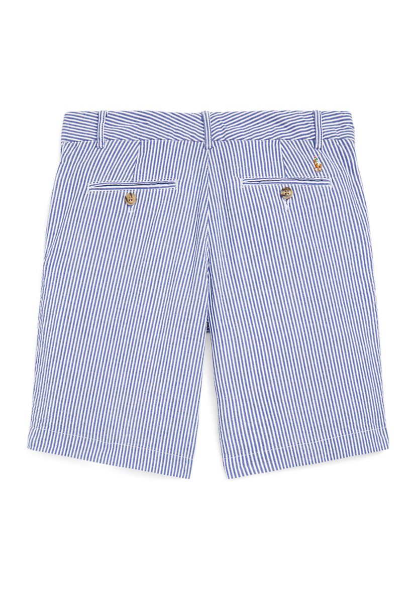 Boys 8-20 Stretch Cotton Seersucker Shorts 
