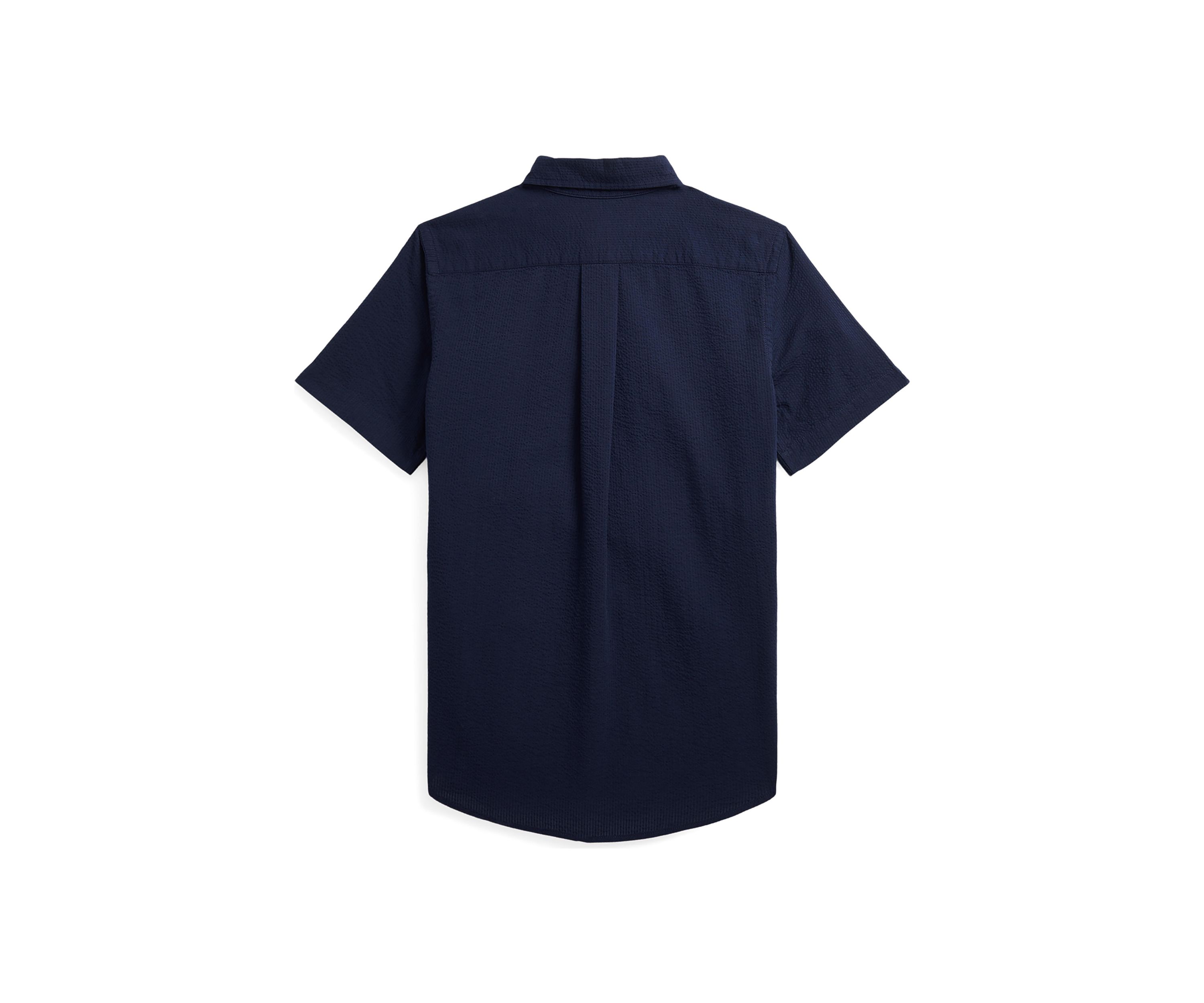 Boys 8-20 Cotton Seersucker Short Sleeve Shirt