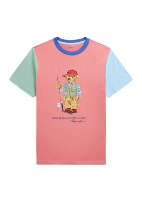 Ralph Lauren Childrenswear Boys 8-20 Polo Bear Color Blocked Cotton T-Shirt  | belk