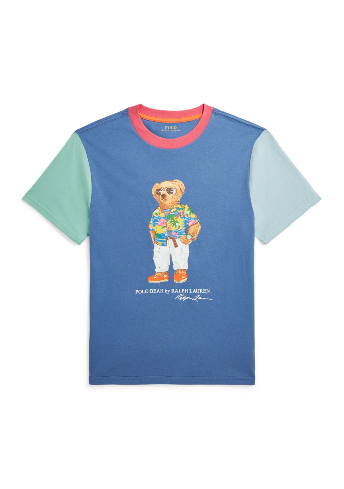 Boys 8-20 Polo Bear Color Blocked Cotton T-Shirt