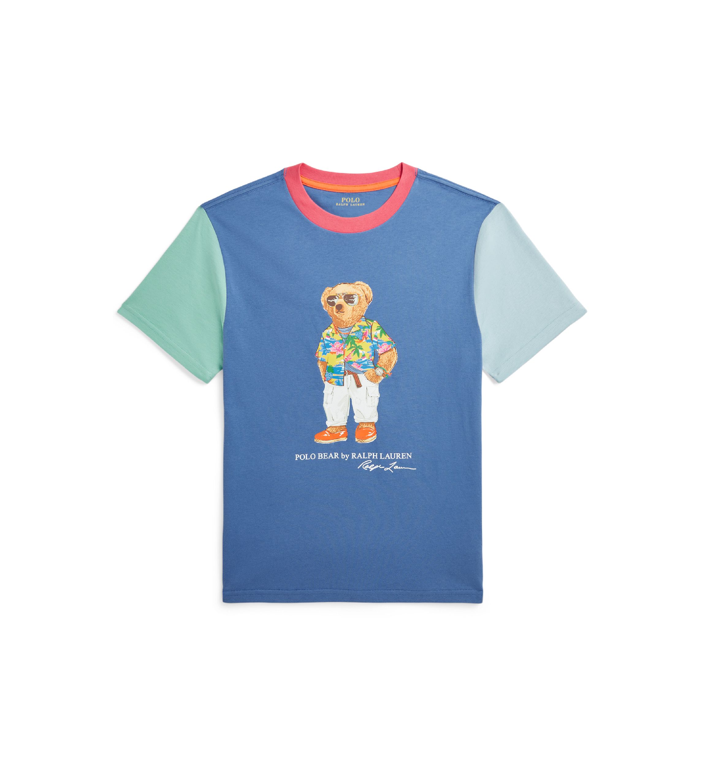 Boys 8-20 Polo Bear Color Blocked Cotton T-Shirt