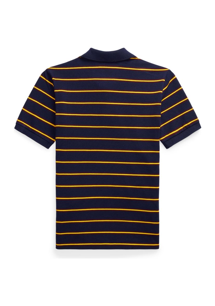 Boys 8-20 Striped Cotton Mesh Polo Shirt