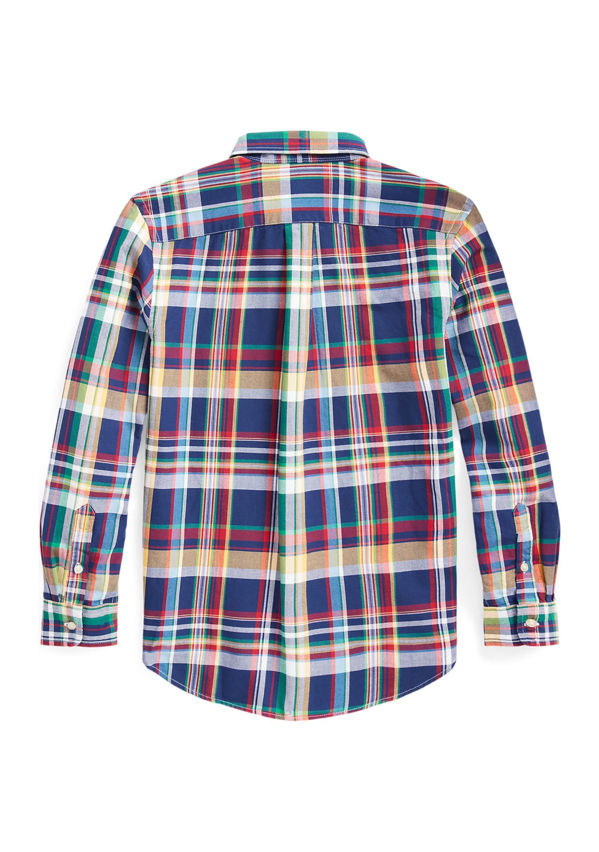 Boys 8-20 Plaid Cotton Oxford Shirt