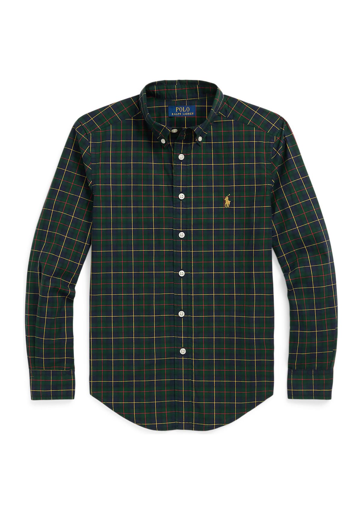 Boys 8-20 Gingham Cotton Poplin Shirt