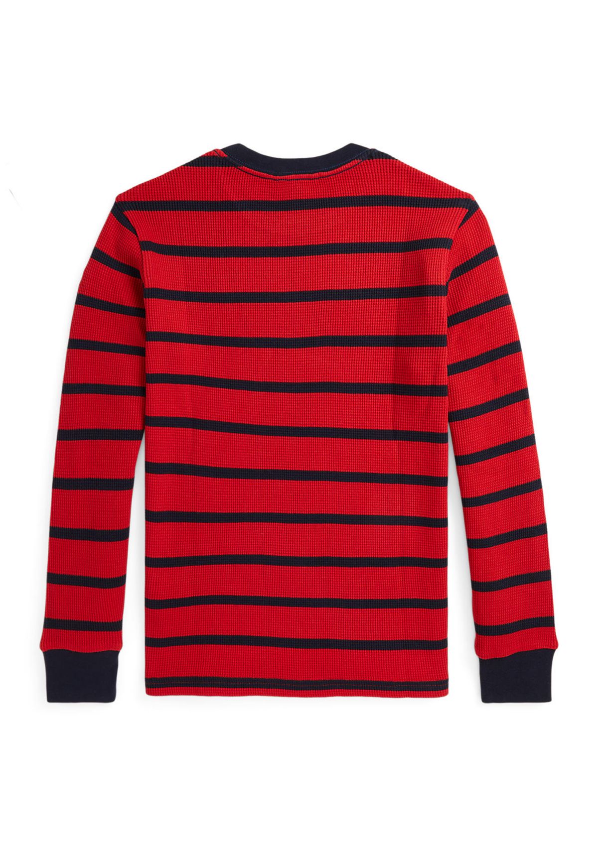 Boys 8-20 Striped Waffle Cotton Long Sleeve T-Shirt
