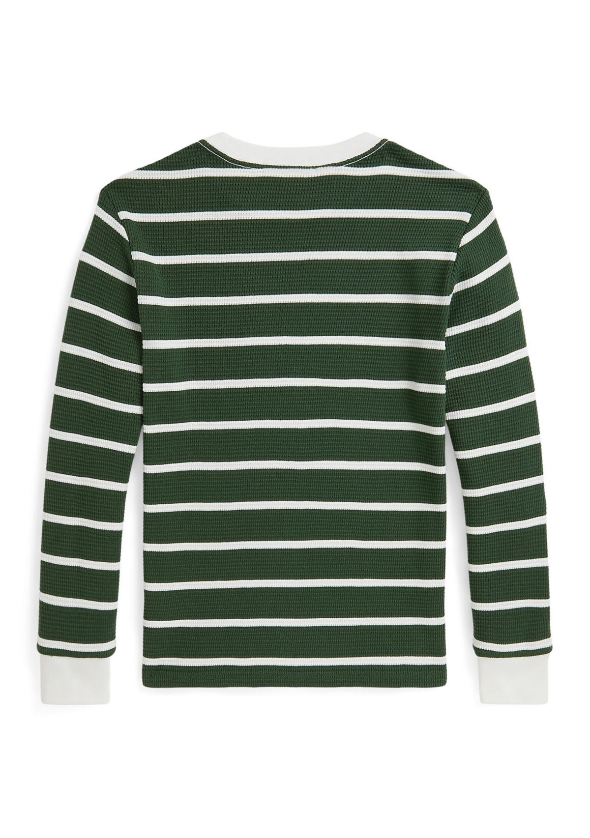 Boys 8-20 Striped Waffle Cotton Long-Sleeve T-shirt