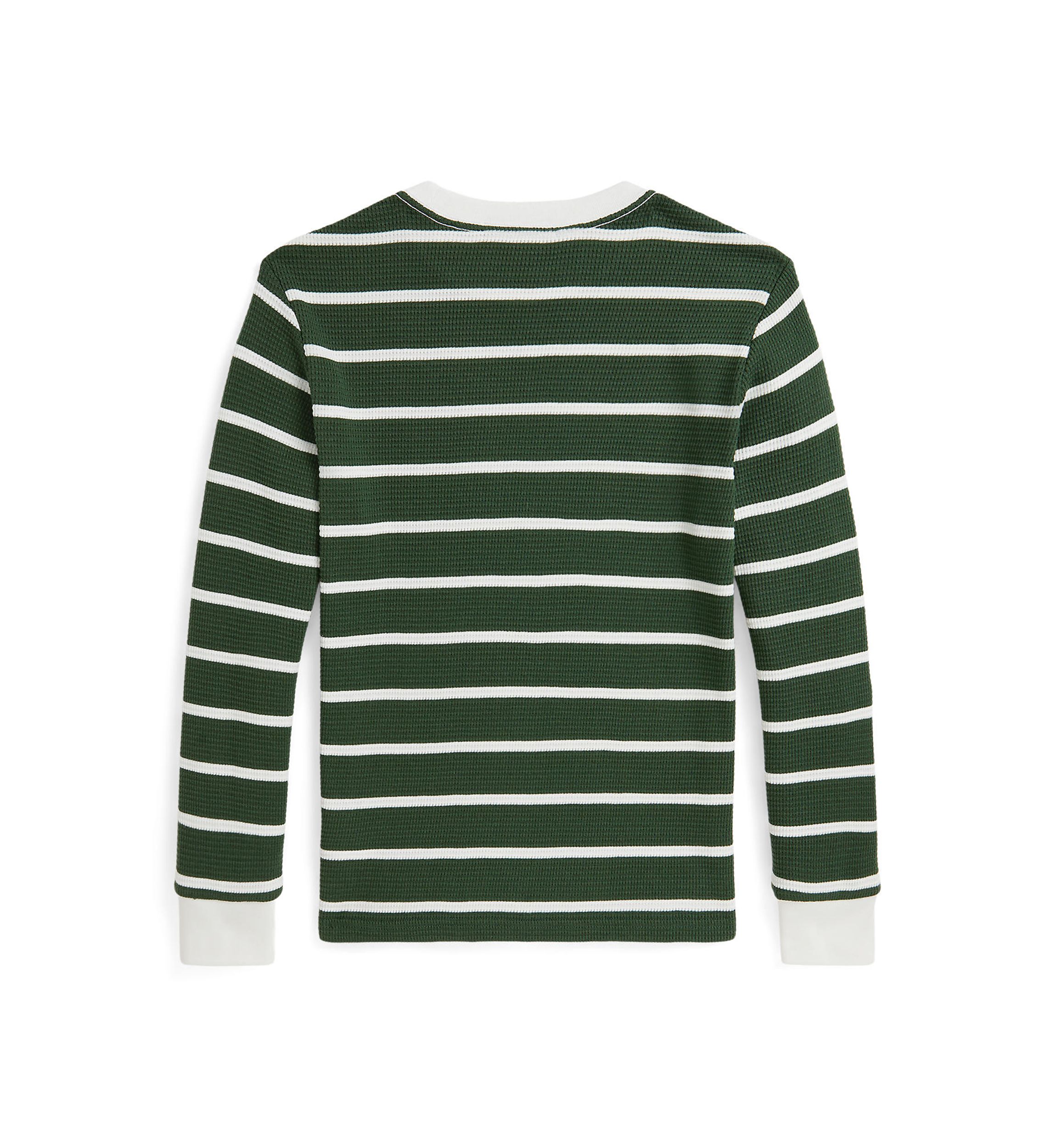 Boys 8-20 Striped Waffle Cotton Long-Sleeve T-shirt