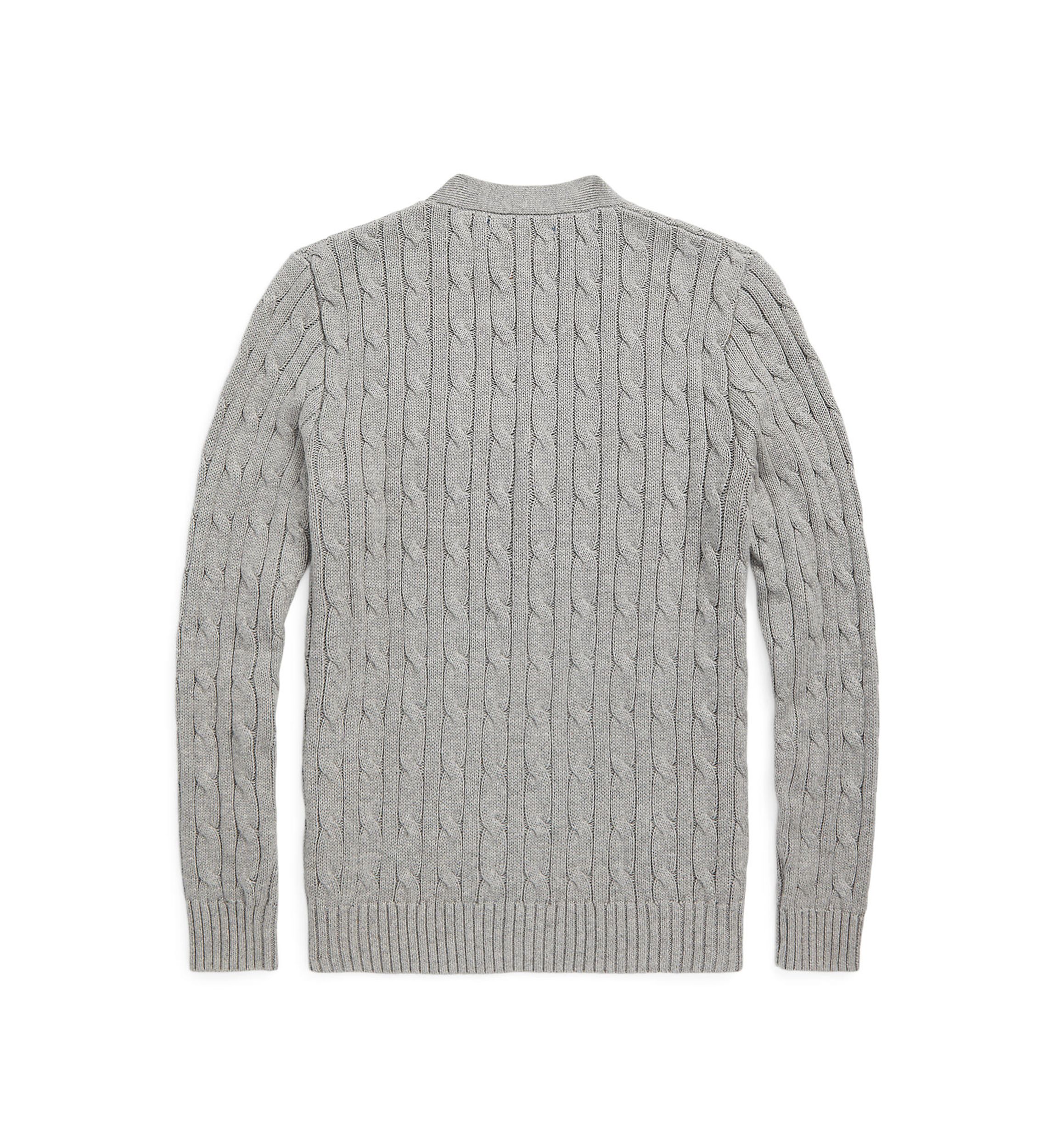 Boys 8-20 Cable-Knit Cotton V-Neck Cardigan