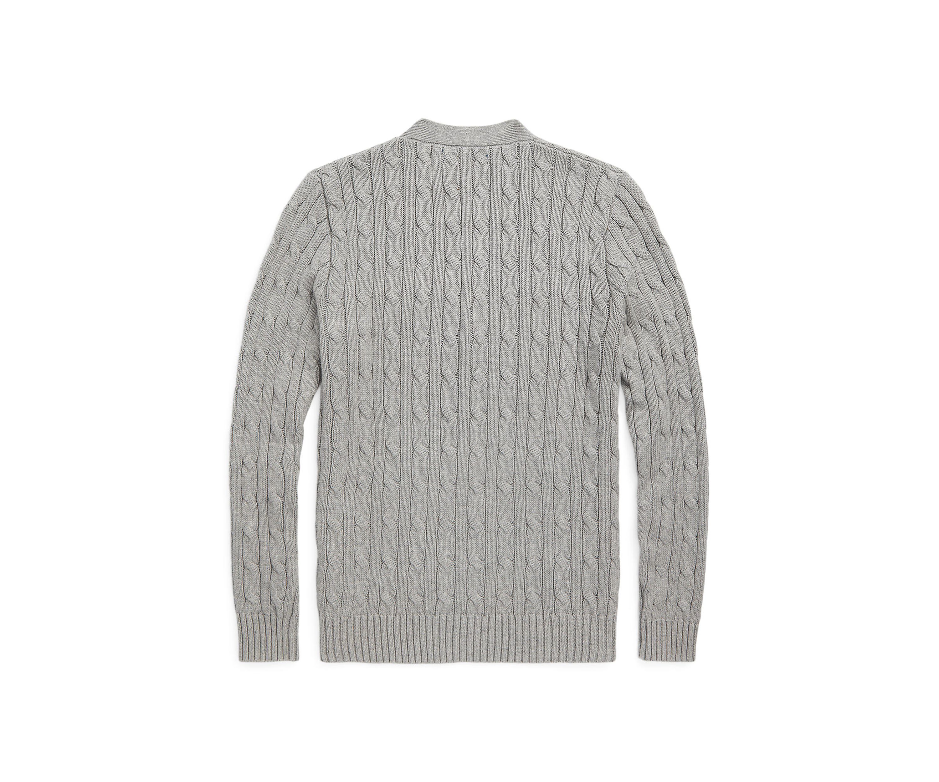 Boys 8-20 Cable-Knit Cotton V-Neck Cardigan