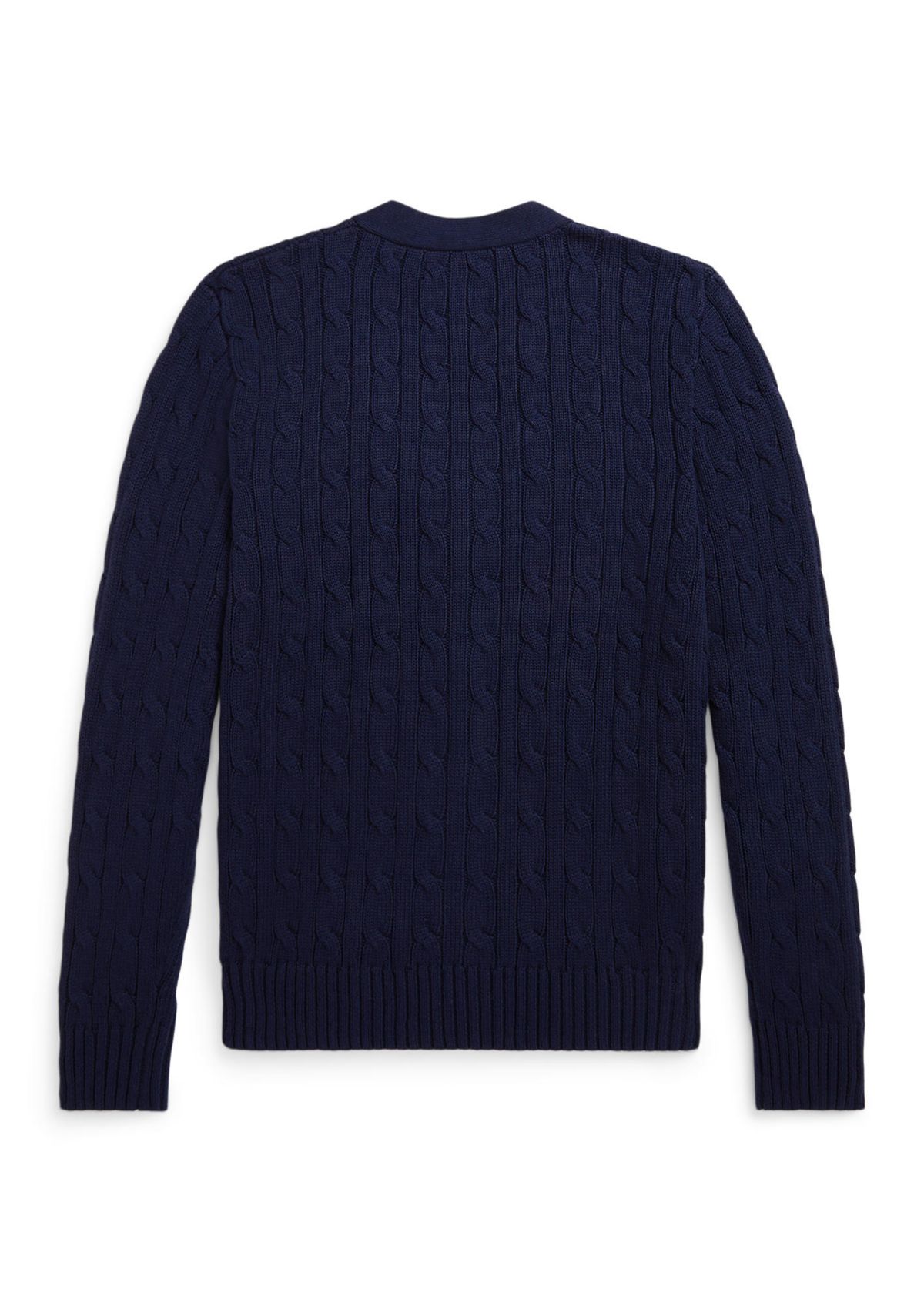 Boys 8-20 Cable-Knit Cotton V-Neck Cardigan