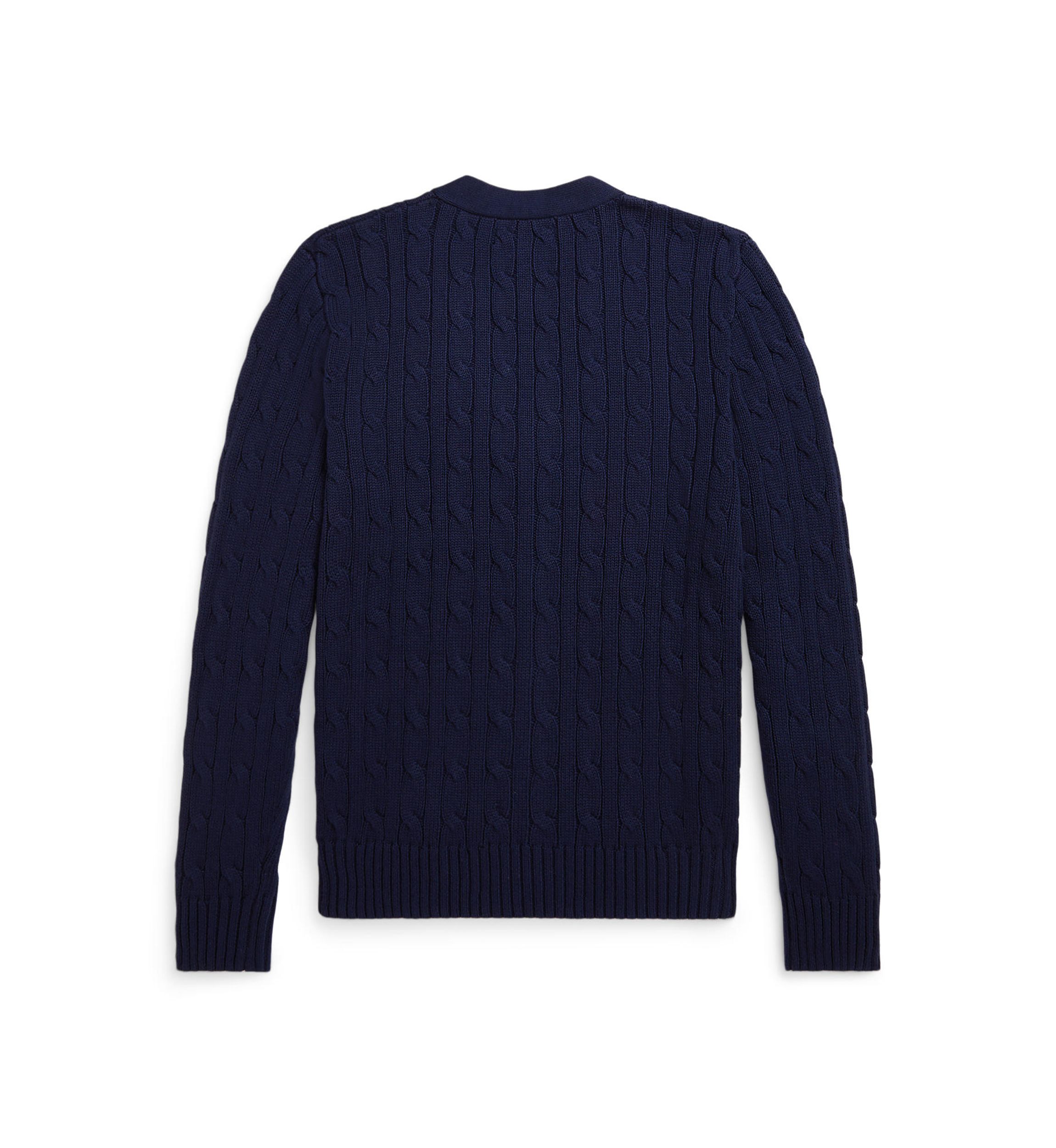 Boys 8-20 Cable-Knit Cotton V-Neck Cardigan