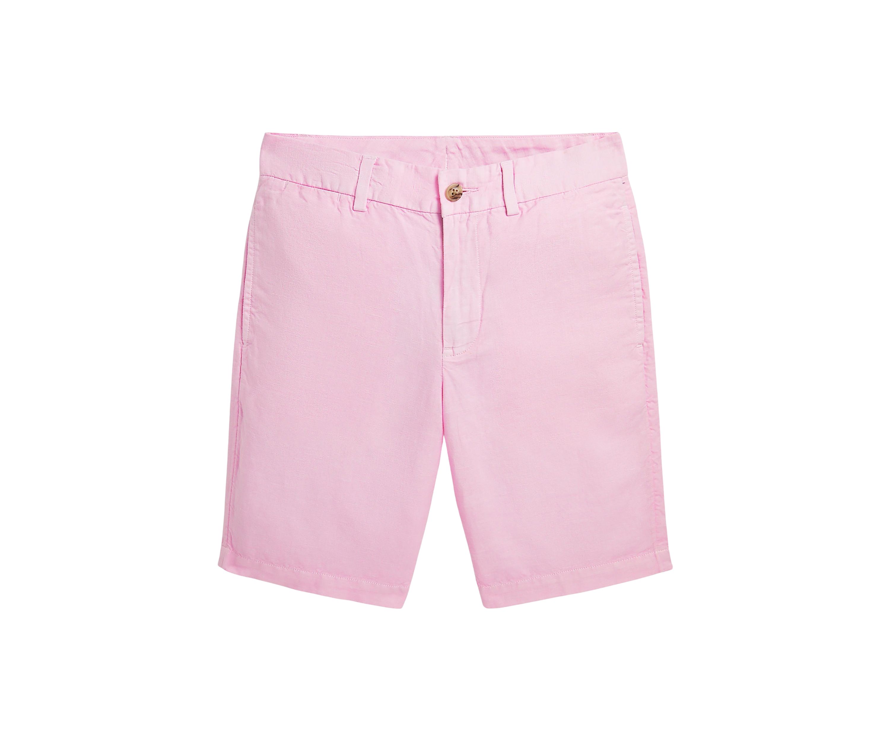 Boys 8-20 Straight Fit Linen Cotton Shorts