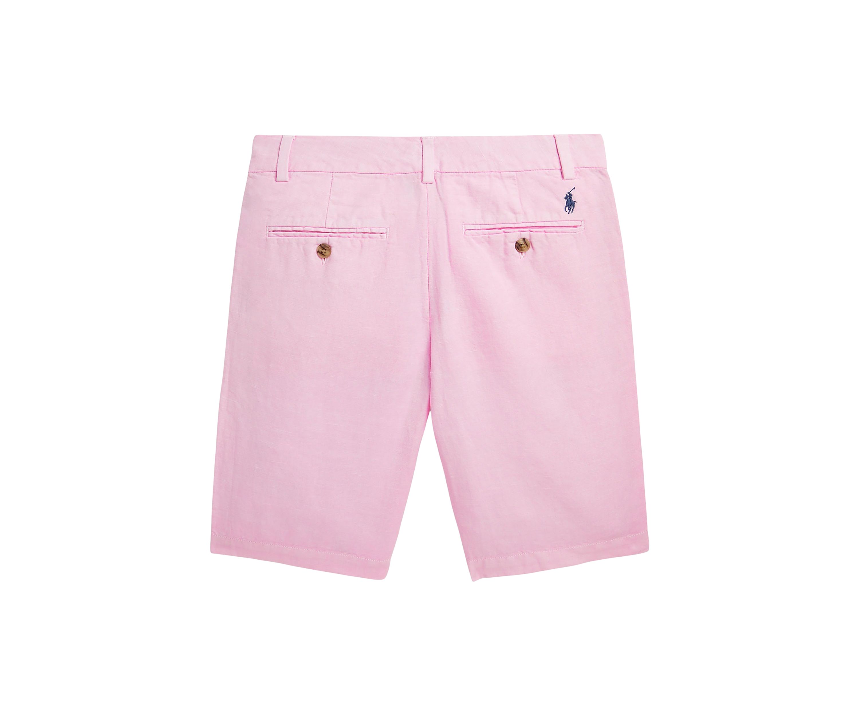 Boys 8-20 Straight Fit Linen Cotton Shorts