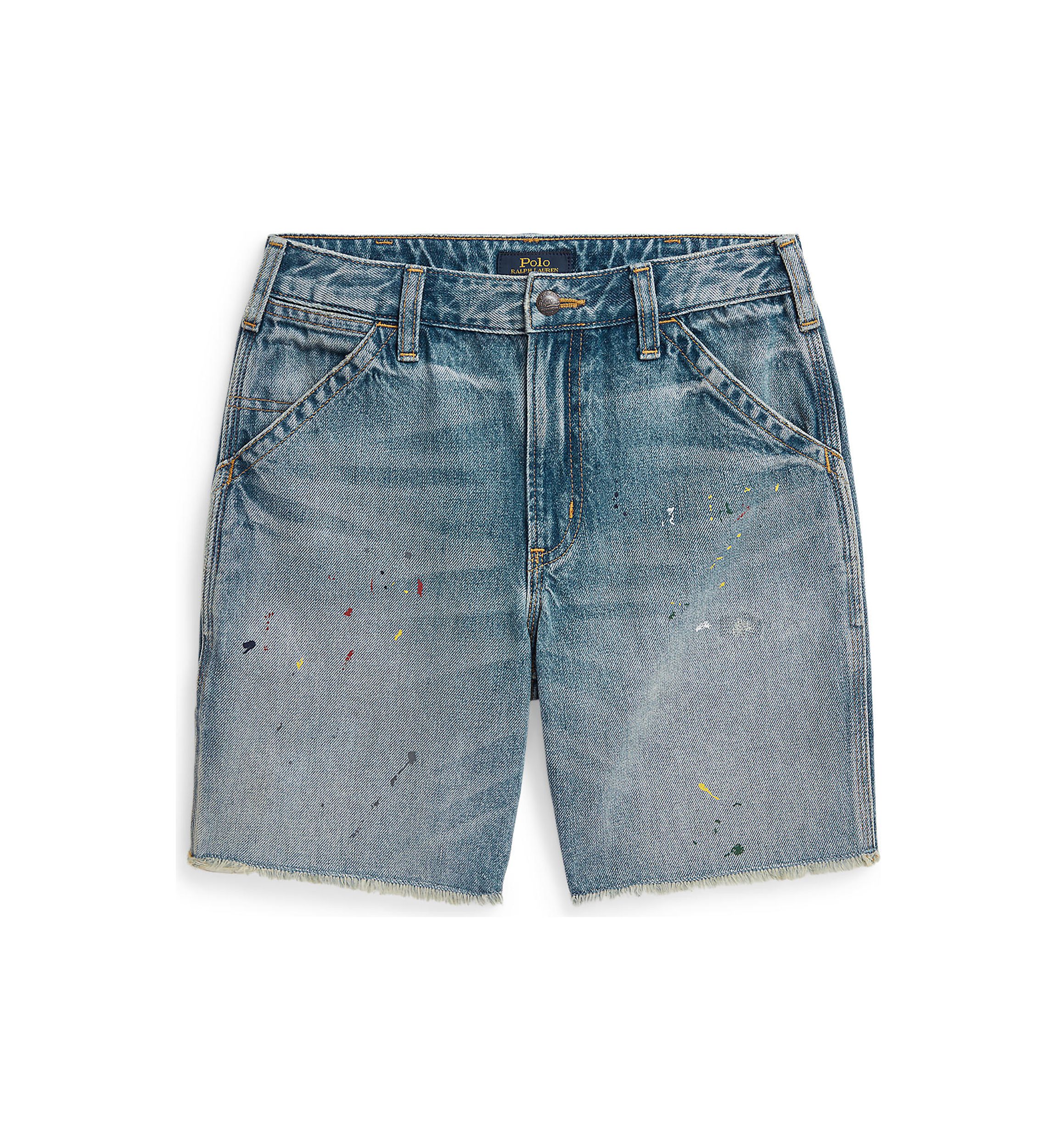 Boys 8-20 Paint-Print Denim Carpenter Pants