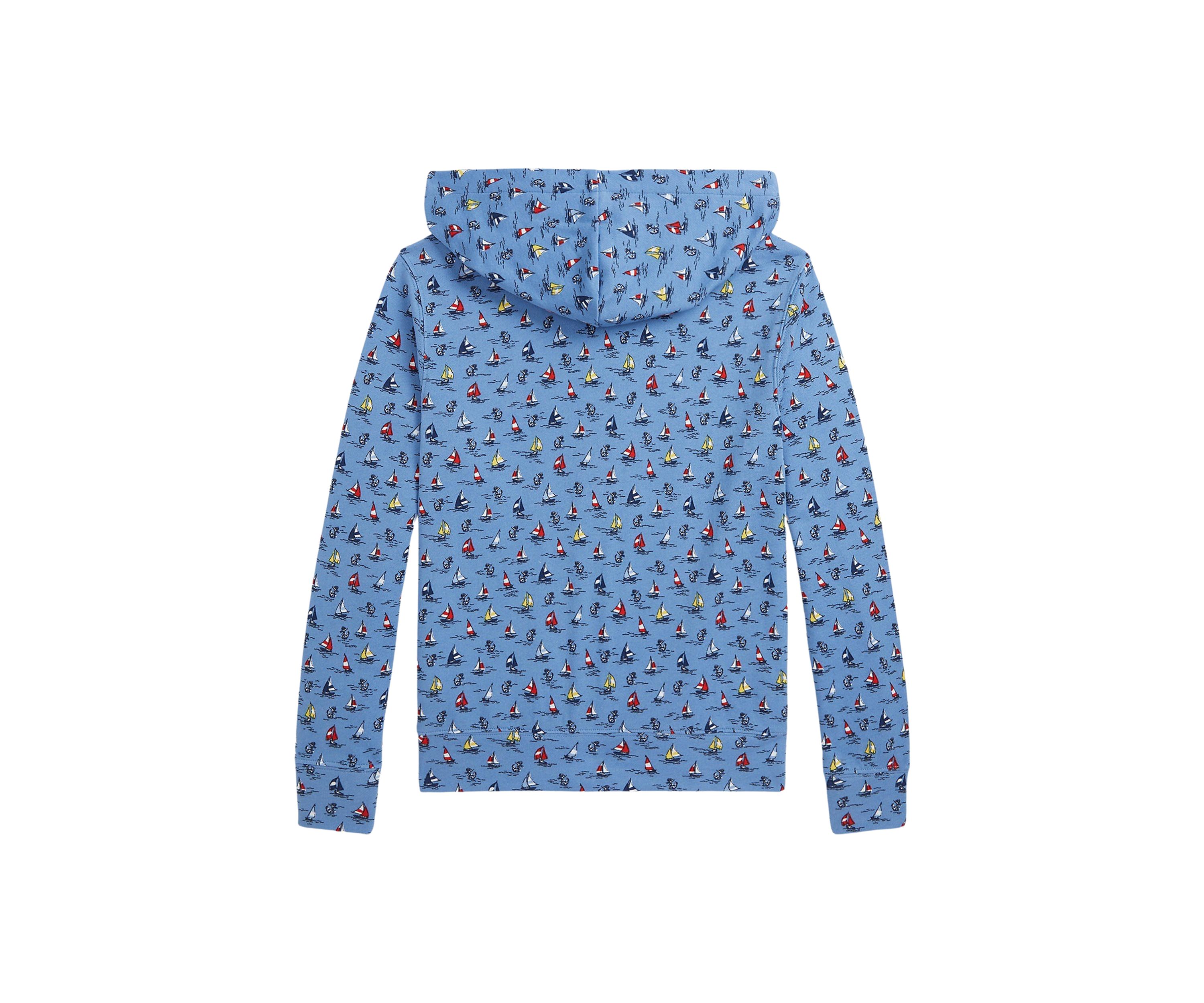 Boys 8-20 Sailboat Print Spa Terry Full Zip Hoodie