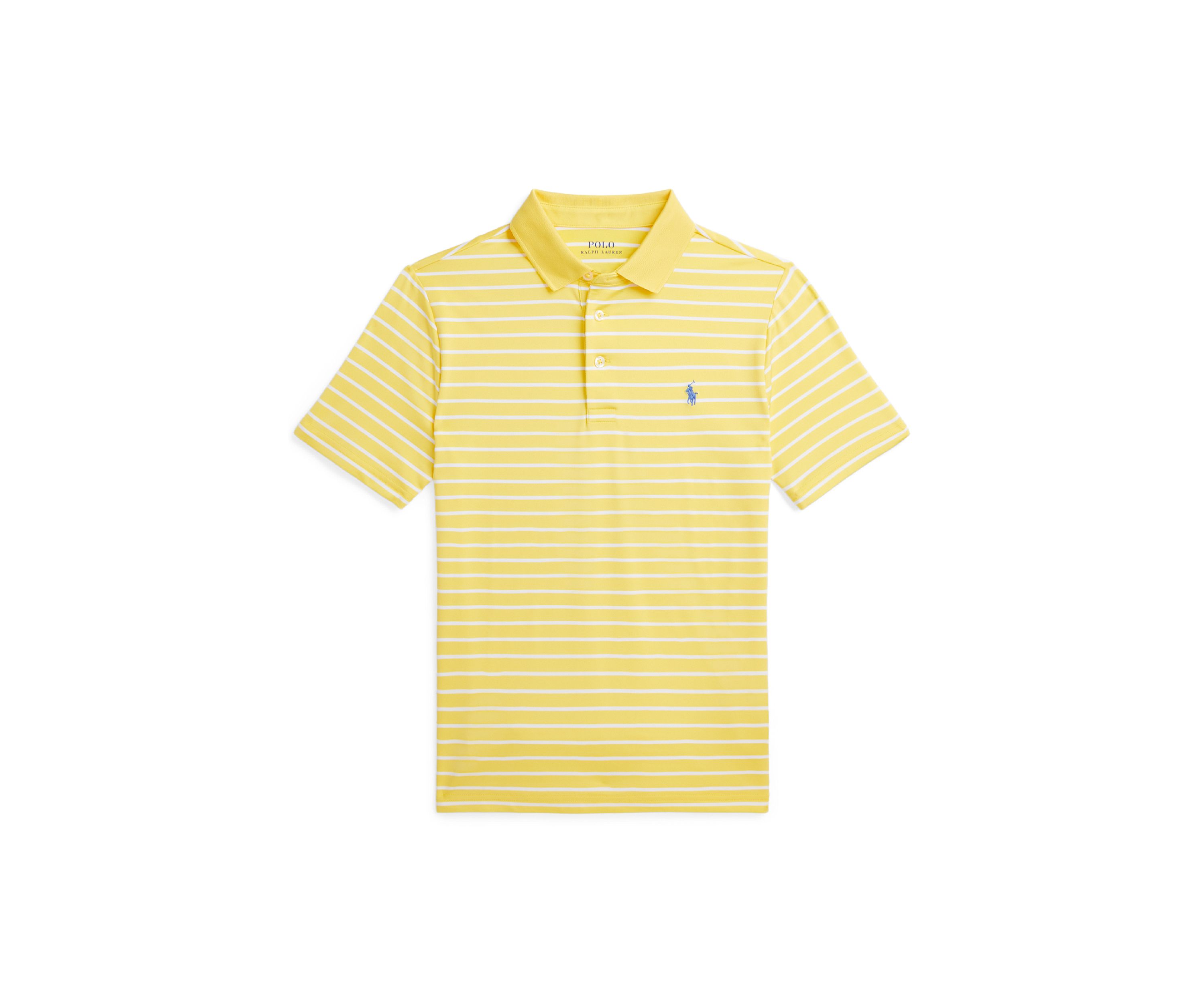 Boys 8-20 Striped Performance Jersey Polo Shirt