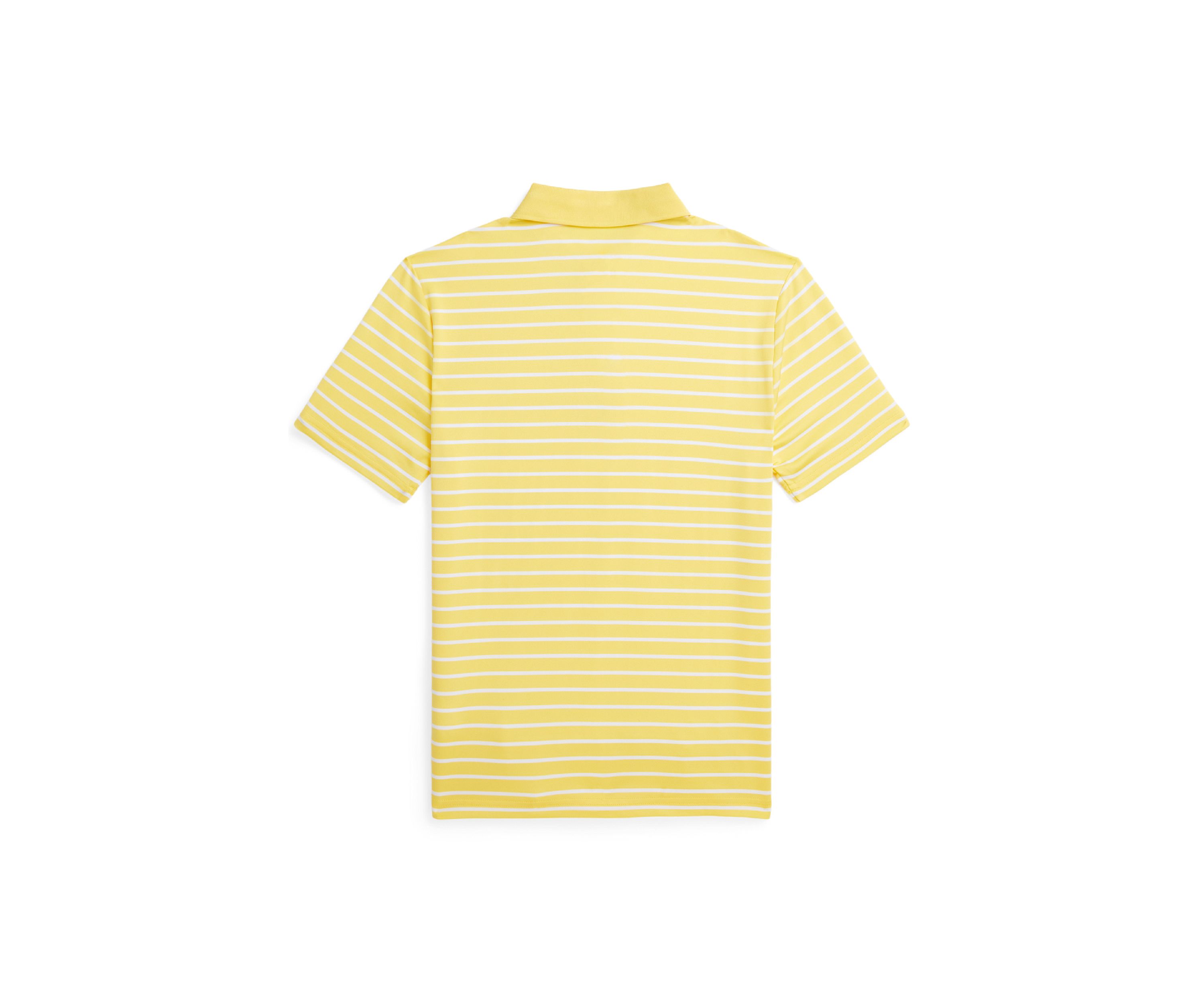 Boys 8-20 Striped Performance Jersey Polo Shirt
