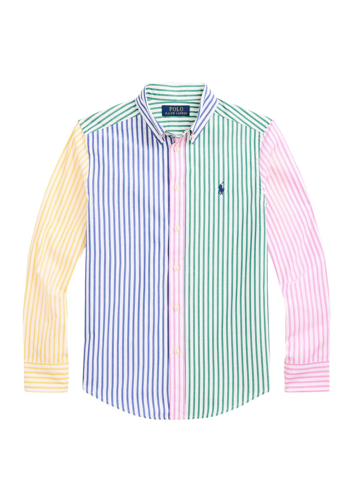 Boys 8-20 Striped Cotton Poplin Fun Shirt