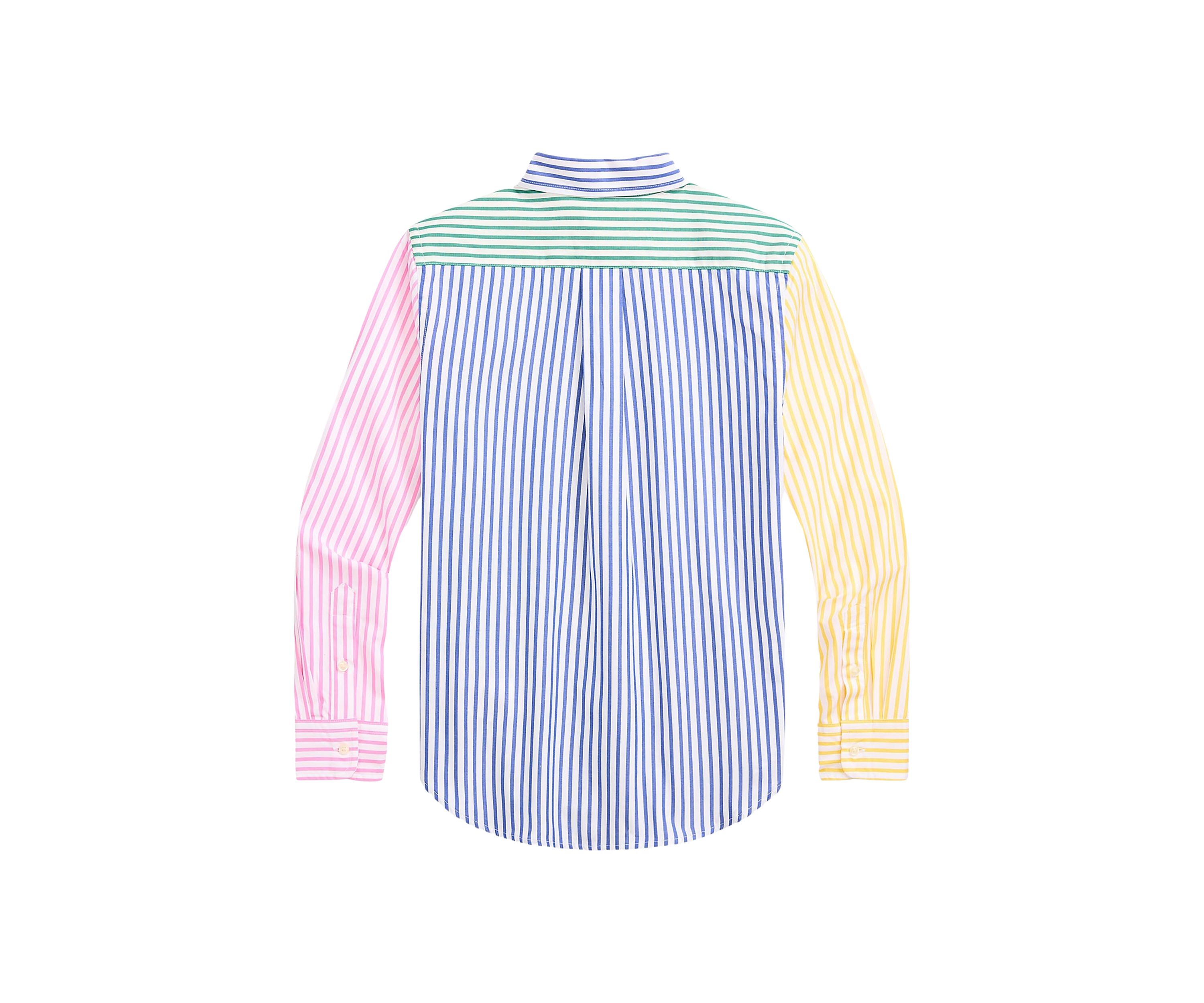 Boys 8-20 Striped Cotton Poplin Fun Shirt