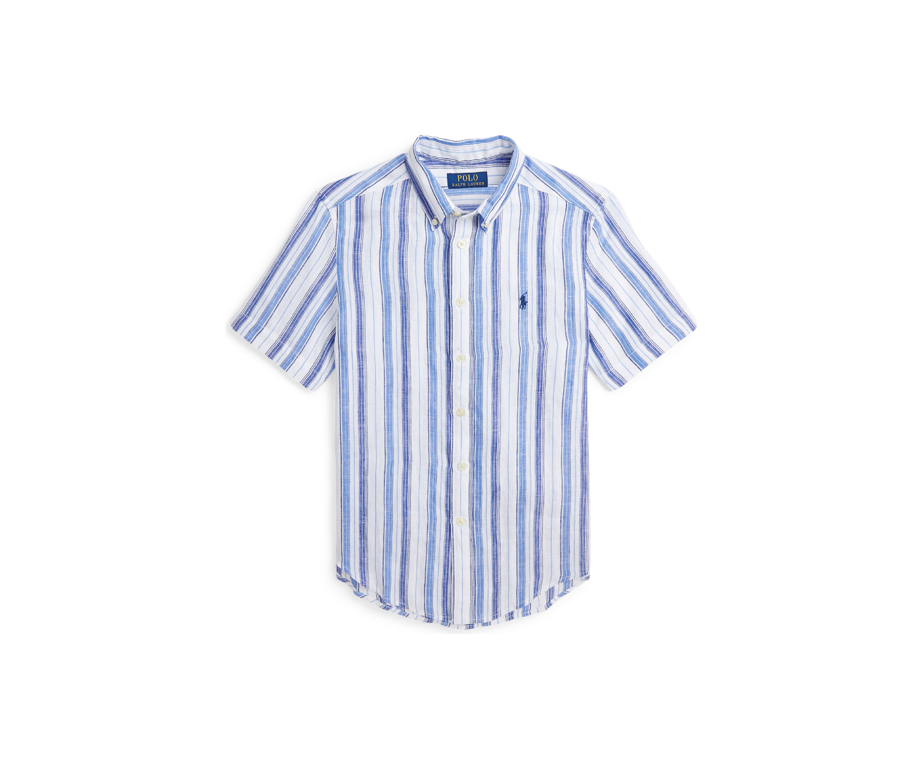 Boys 8-20 Linen Short Sleeve Shirt