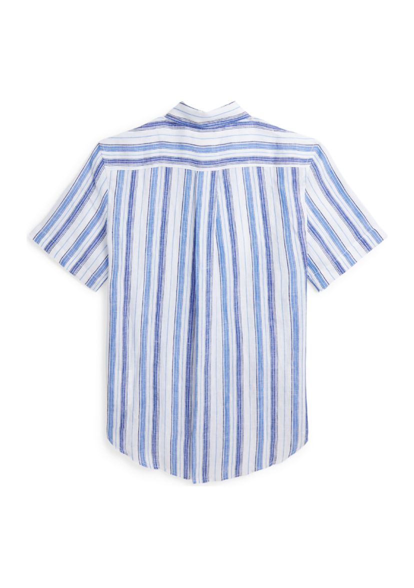 Boys 8-20 Linen Short Sleeve Shirt