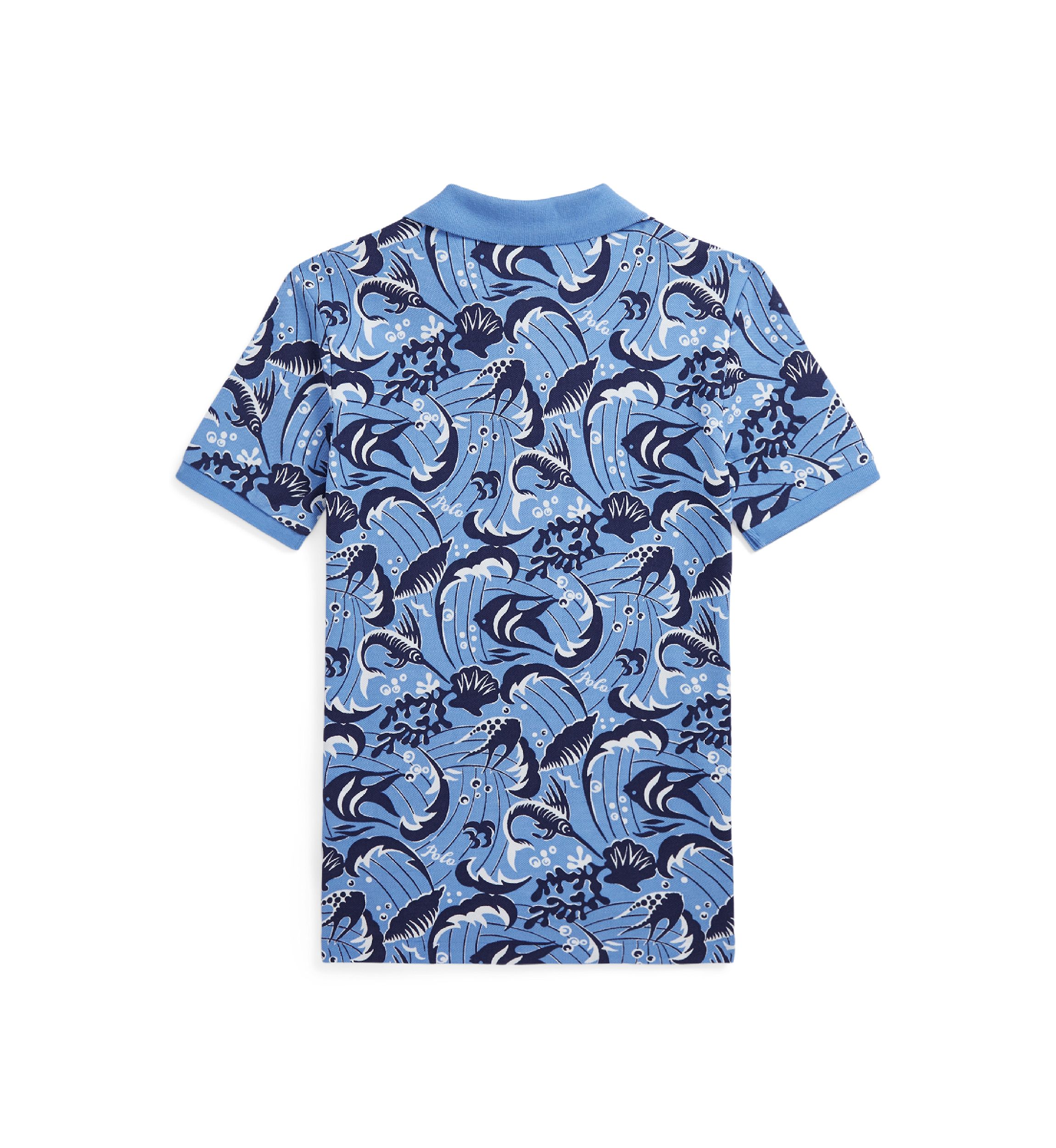 Boys 8-20 Reef Print Cotton Mesh Polo Shirt