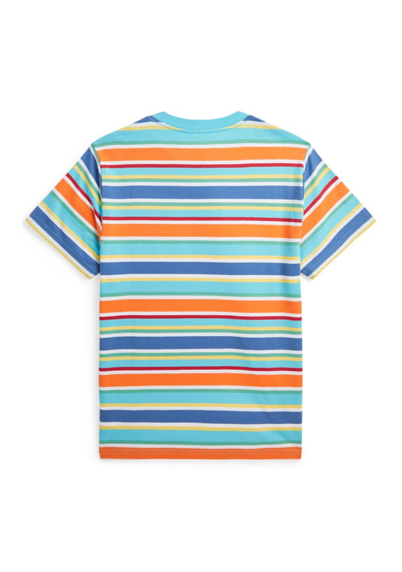 Boys 8-20 Striped Cotton Jersey Pocket T-Shirt
