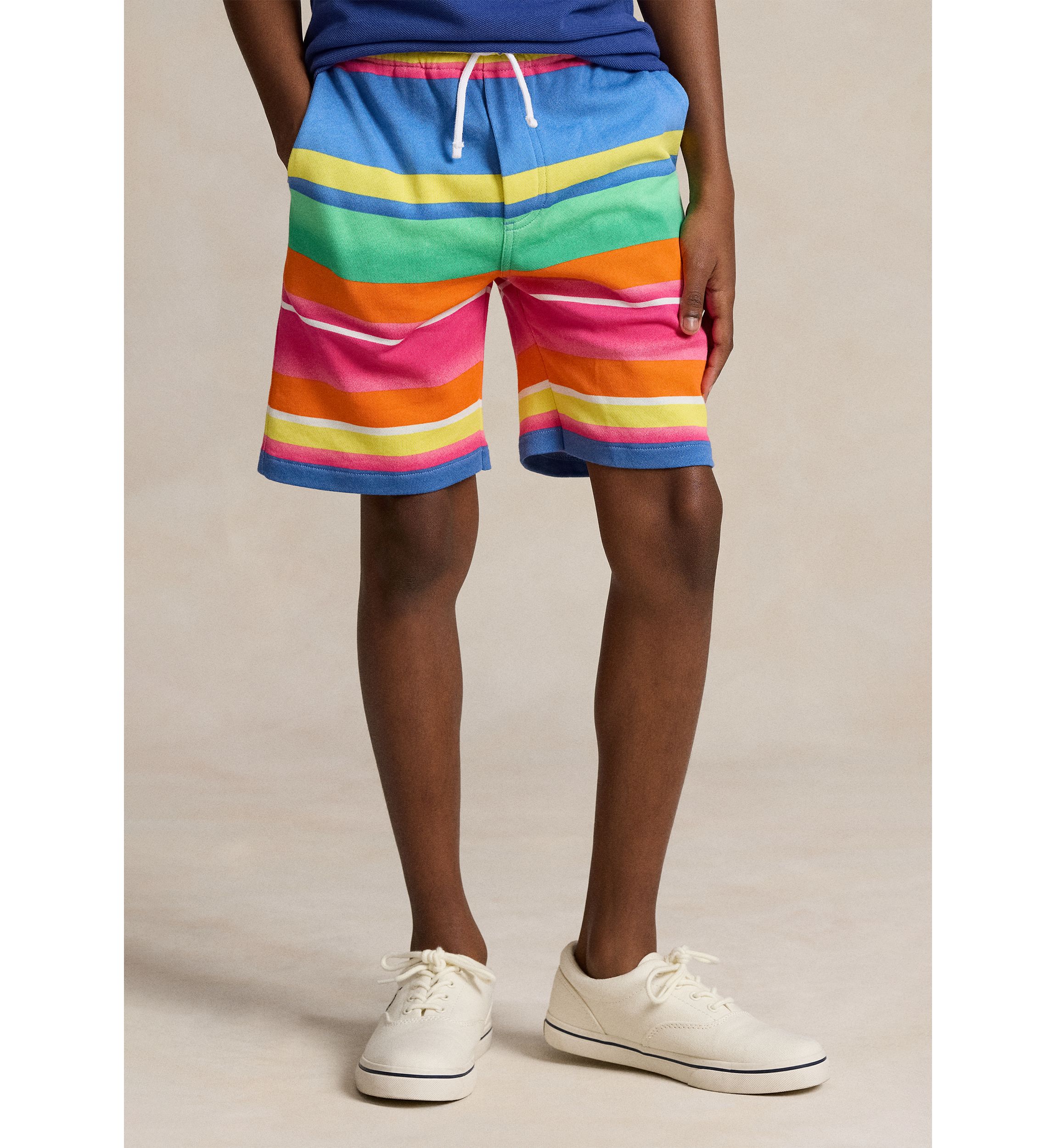 Boys 8-20 Striped Spa Terry Shorts