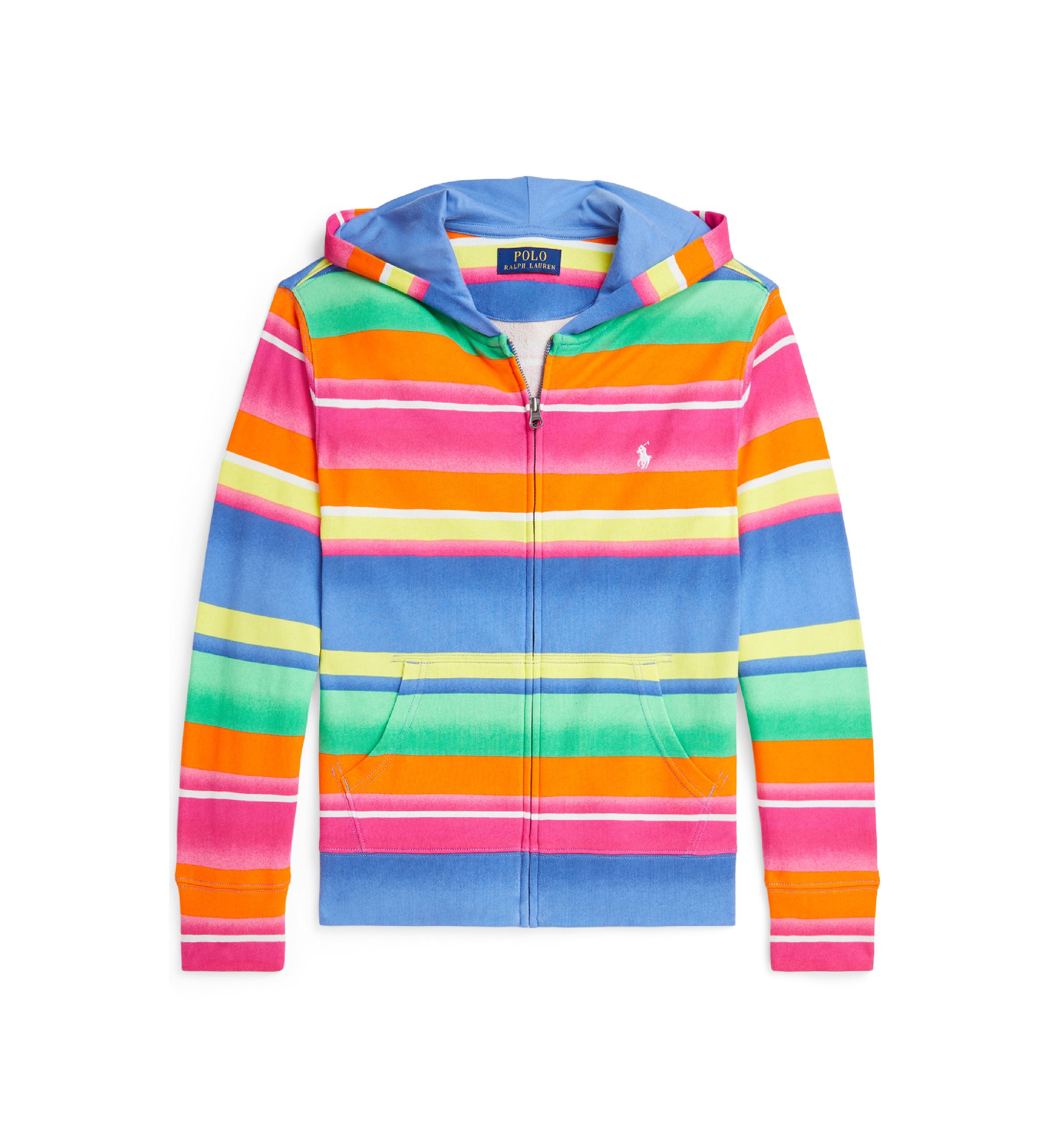 Boys 8-20 Striped Spa Terry Full Zip Hoodie