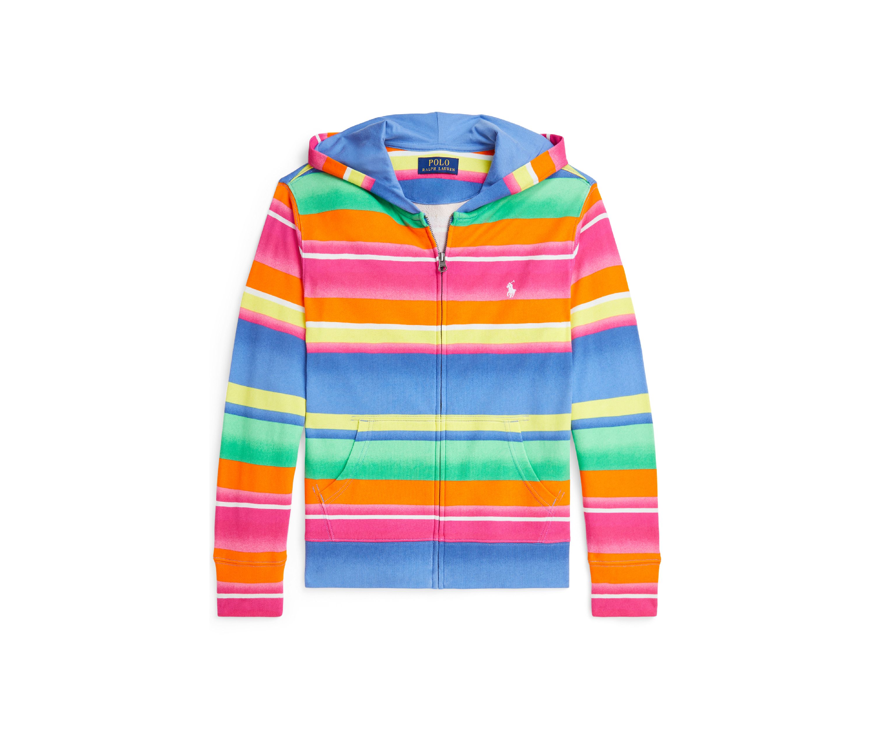 Boys 8-20 Striped Spa Terry Full Zip Hoodie