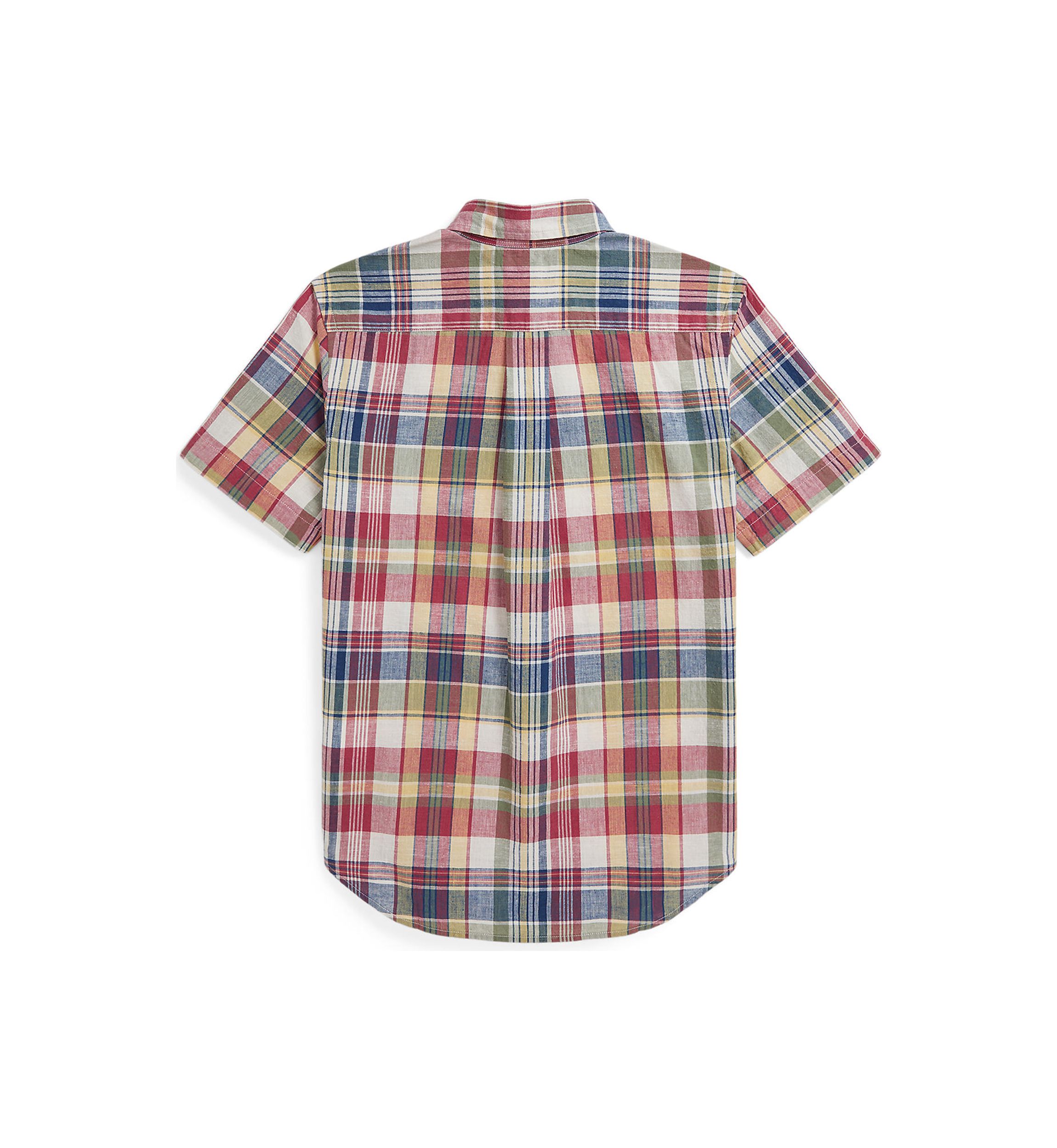 Boys 8-20 Cotton Madras Short-Sleeve Shirt