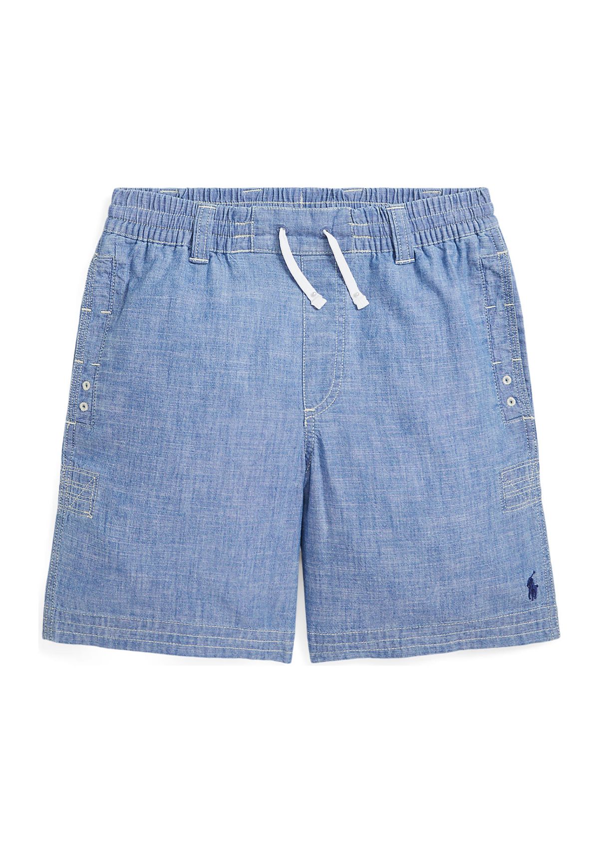 Boys 8-20 Indigo Chambray Drawstring Shorts