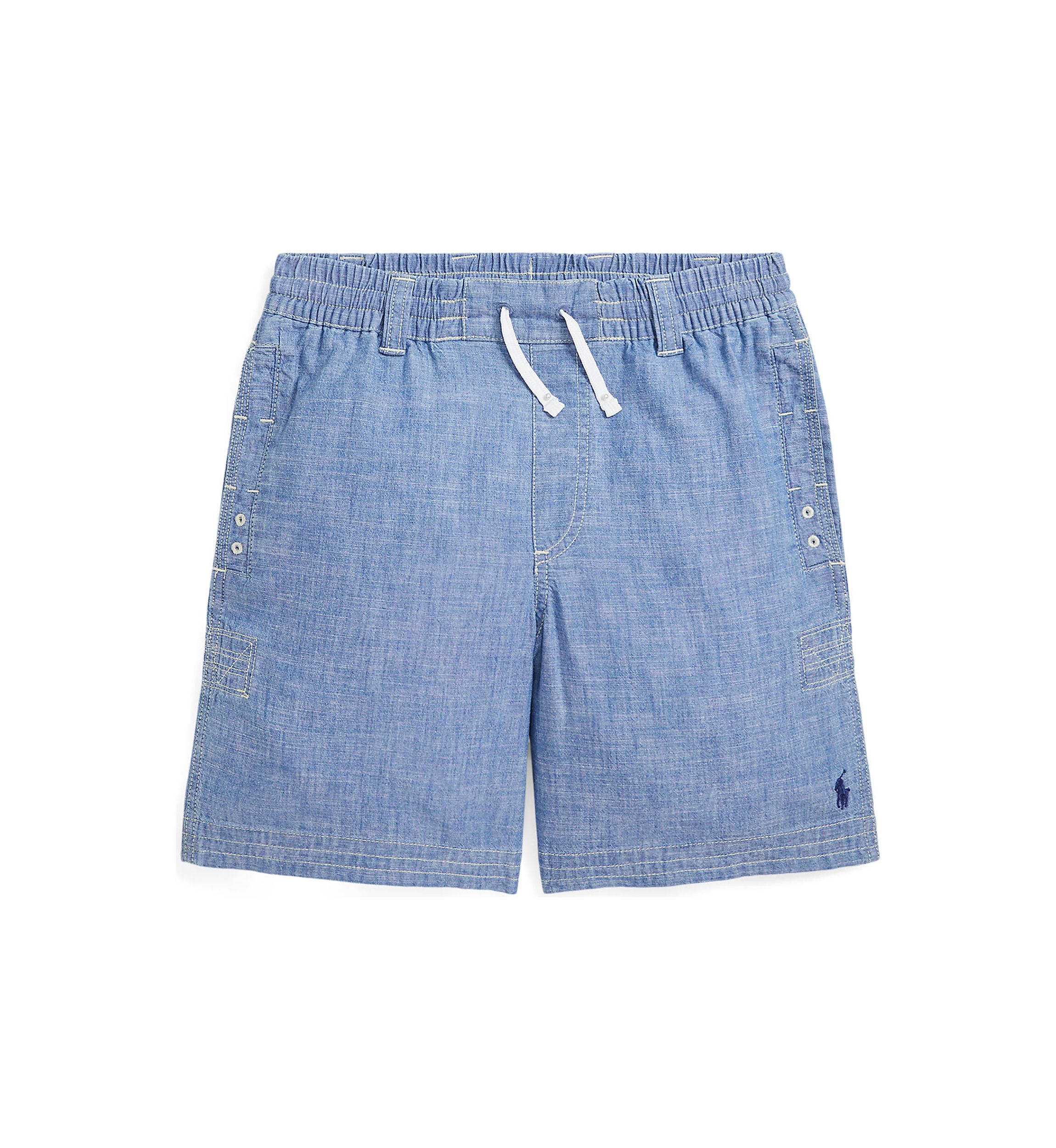 Boys 8-20 Indigo Chambray Drawstring Shorts