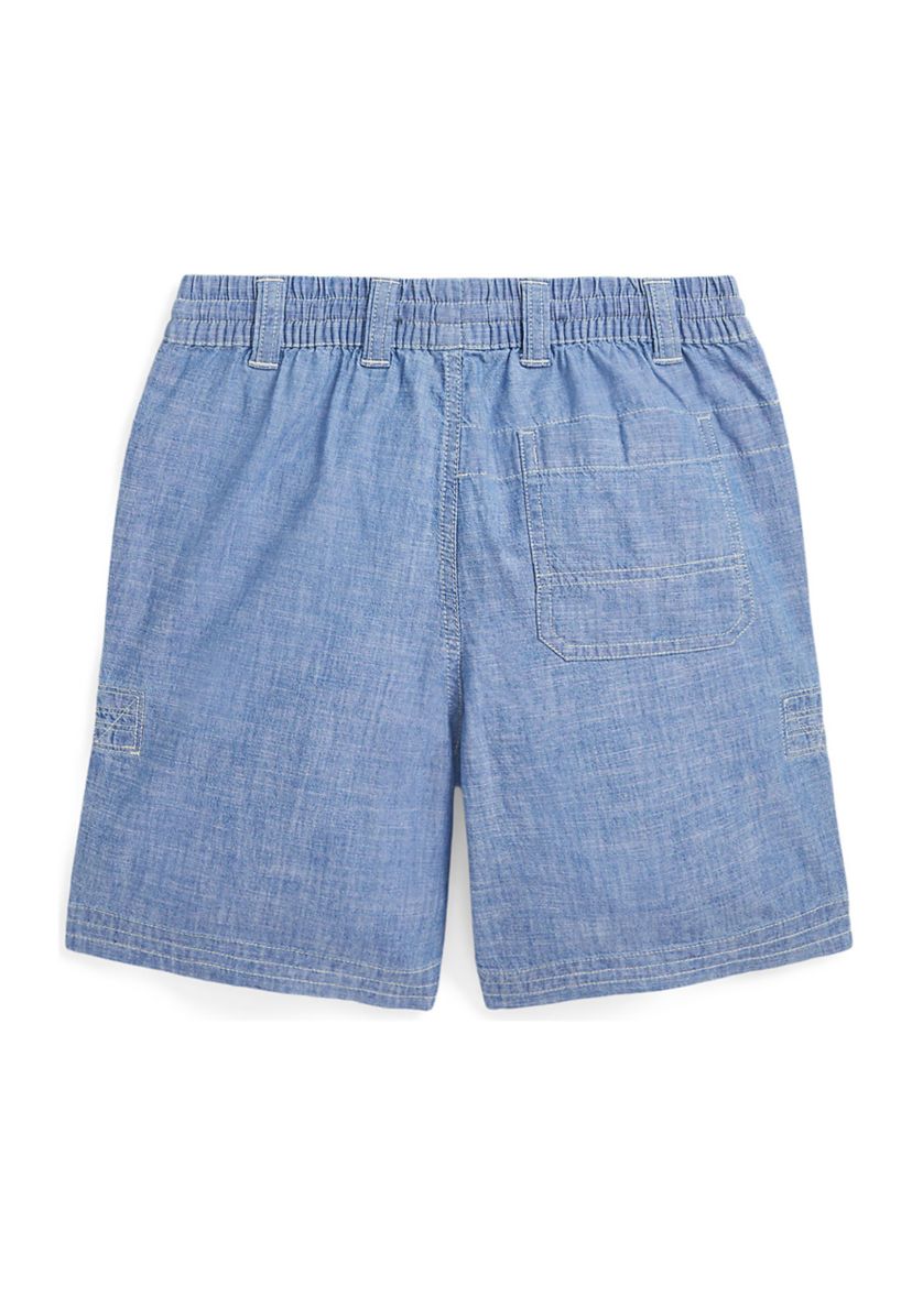 Boys 8-20 Indigo Chambray Drawstring Shorts