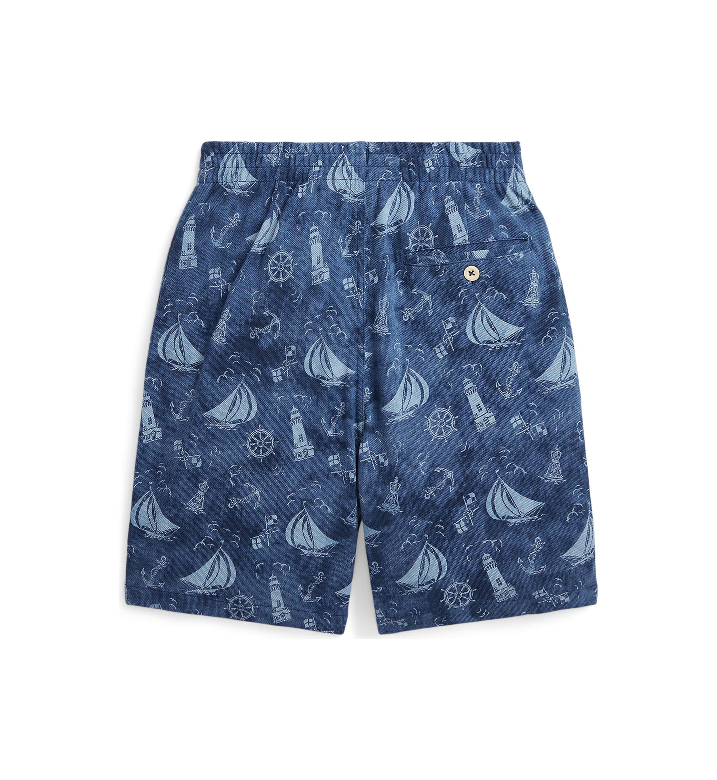 Boys 8-20 Nautical Printed Cotton Mesh Shorts