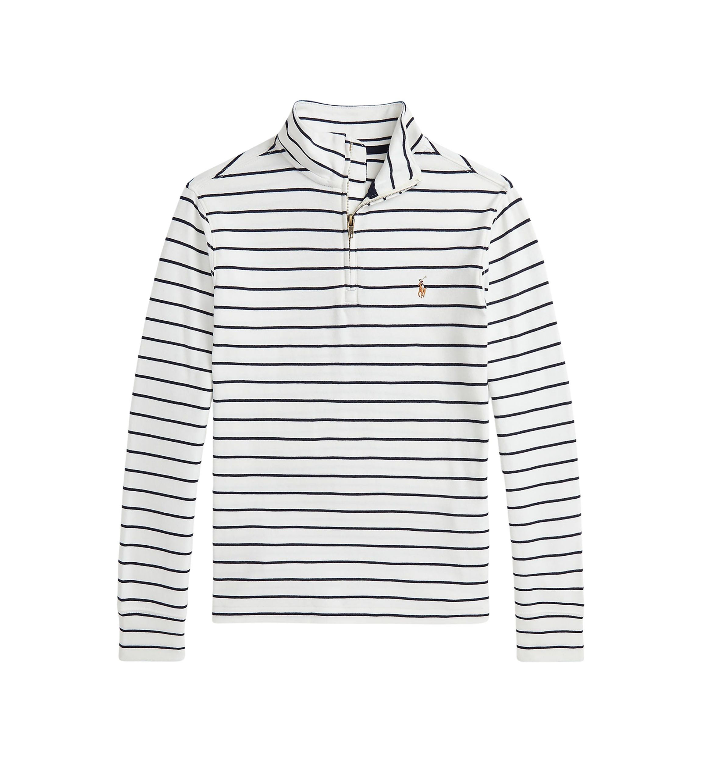 Boys 8-20 Striped Cotton 1/4 Zip Pullover