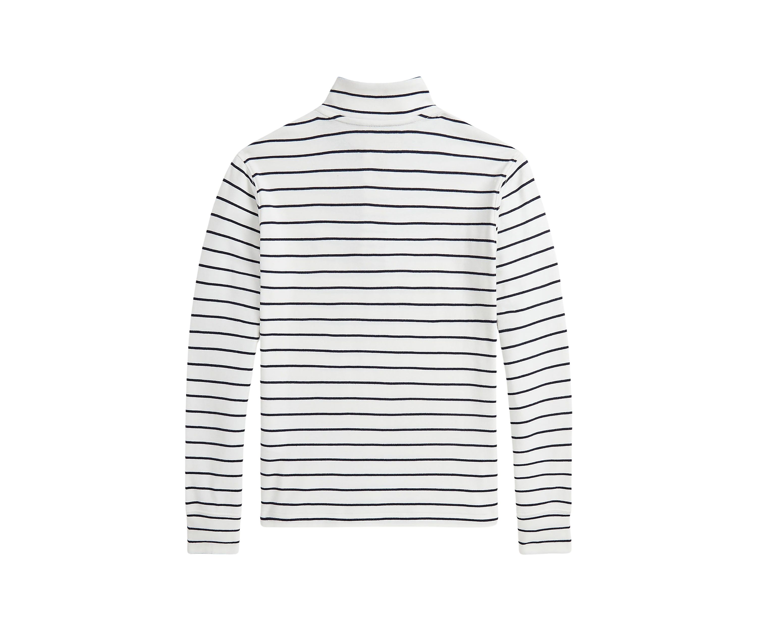 Boys 8-20 Striped Cotton 1/4 Zip Pullover