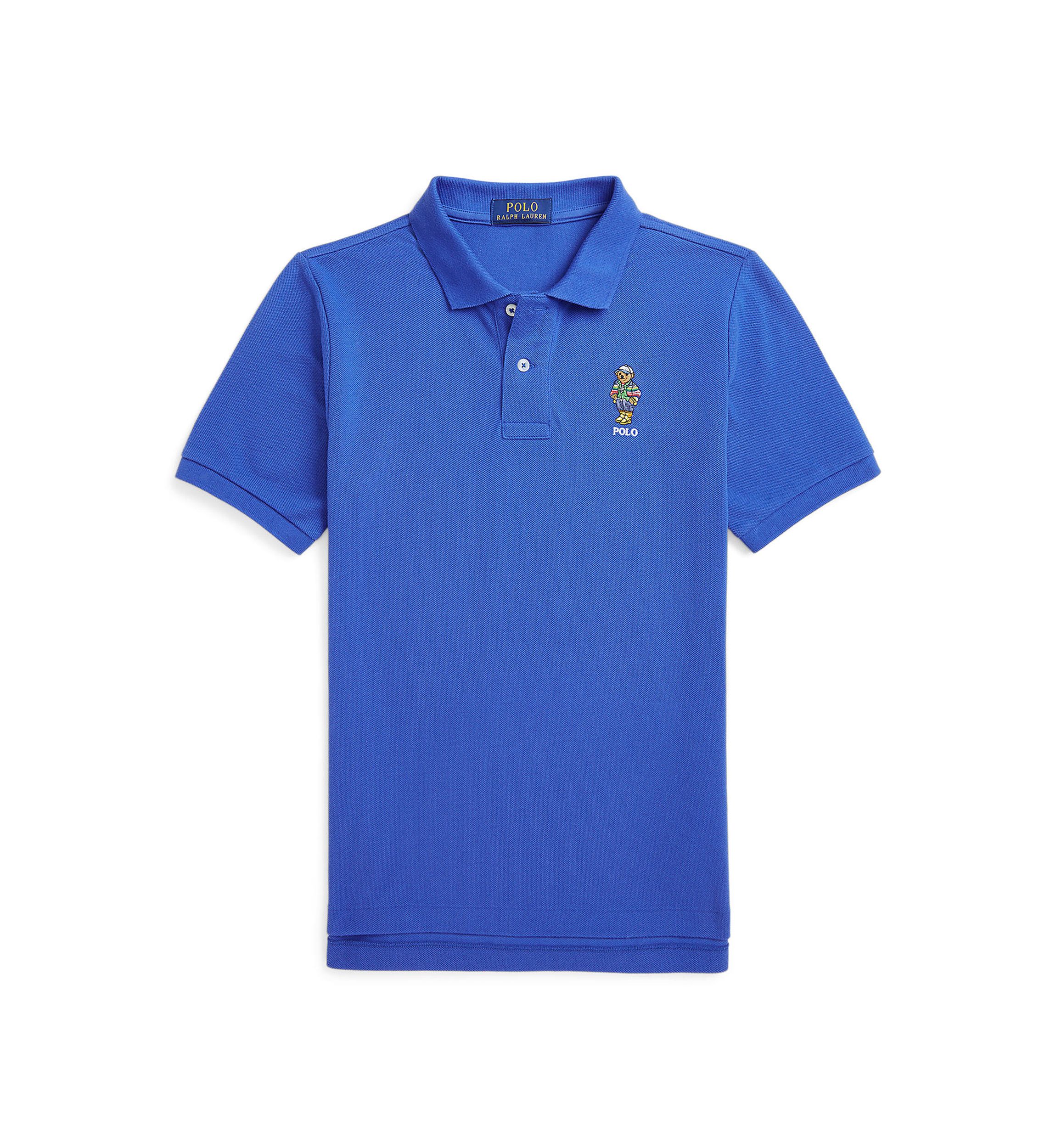 Boys 8-20 Polo Bear Cotton Mesh Polo Shirt
