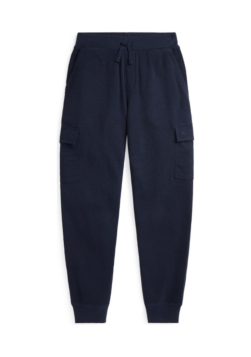 Boys 8-20 Waffle Knit Cotton Cargo Jogger Pants