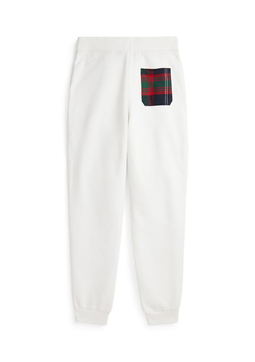 Boys 8-20 Plaid Trim Fleece Jogger Pants