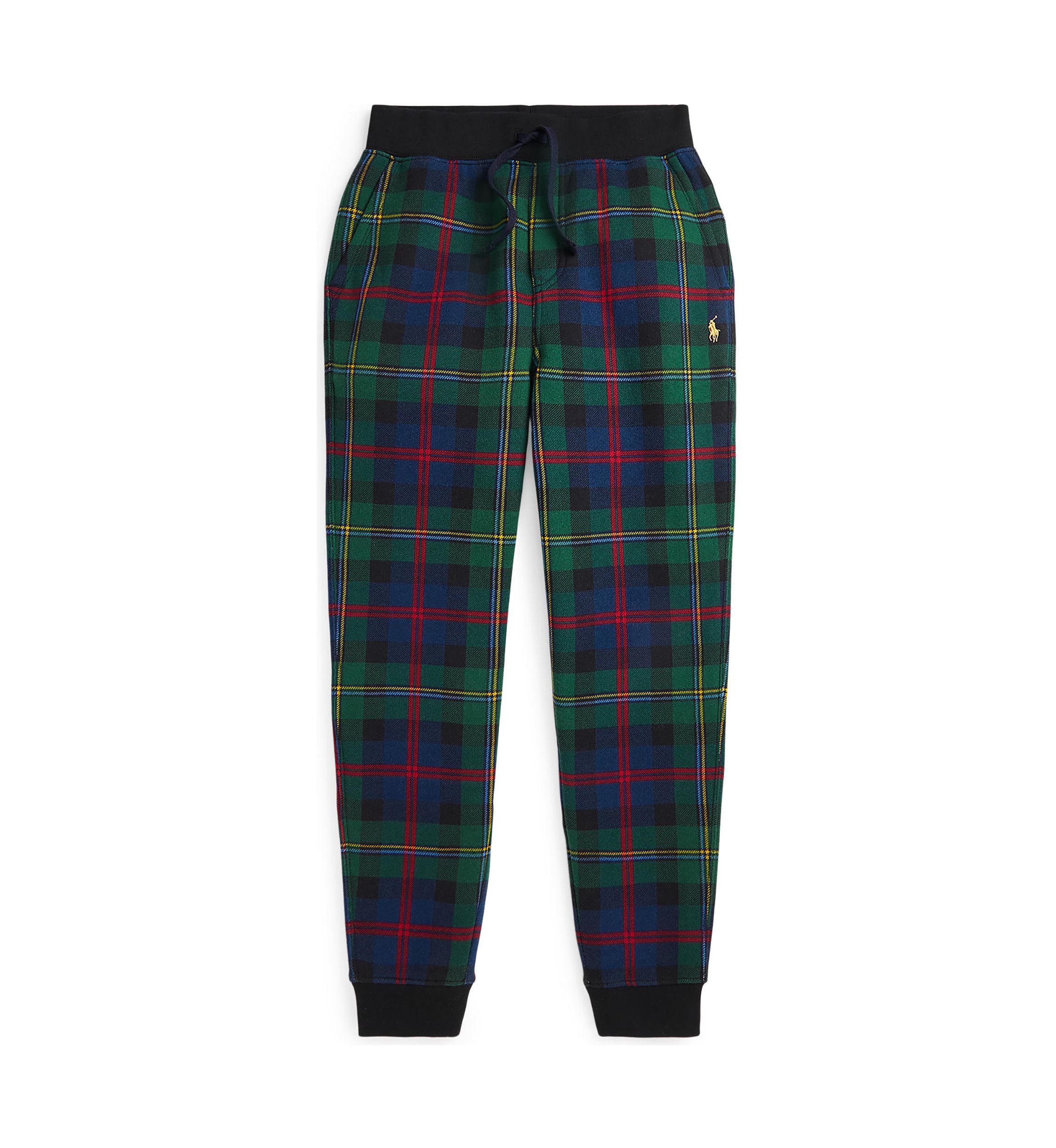 Boys 8-20 Plaid Fleece Jogger Pants