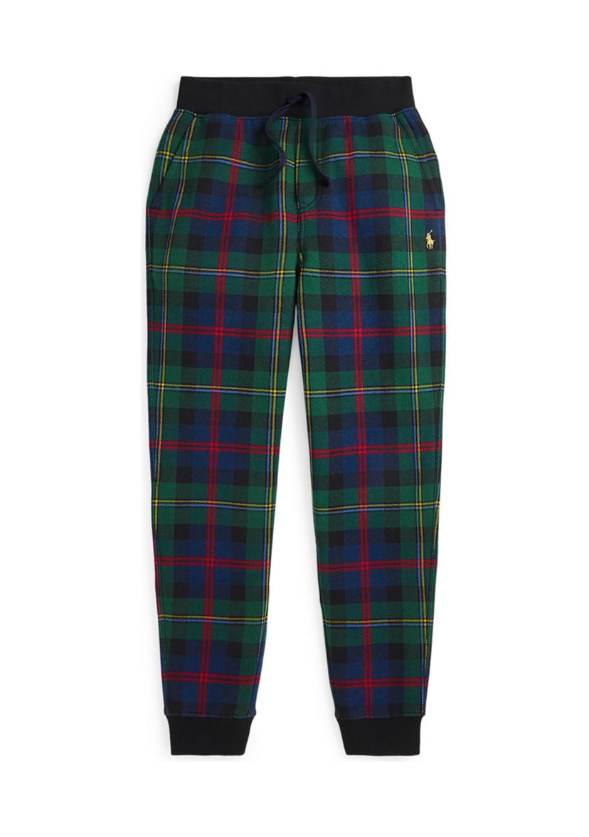 Boys 8-20 Plaid Fleece Jogger Pants